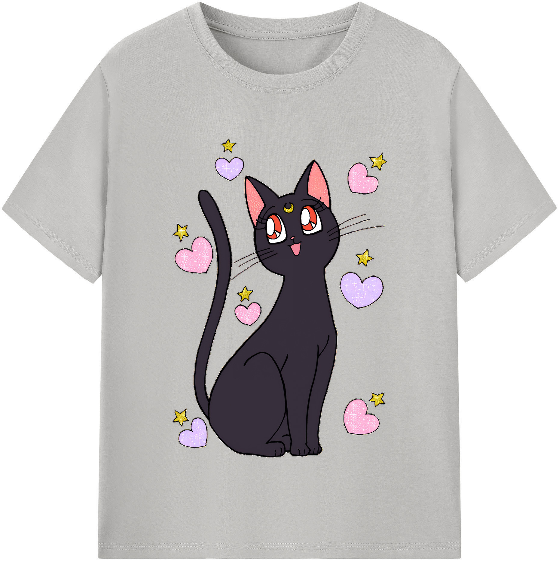 （画像用） 美少女戦士セーラームーン Sailor Moon レディースカジュアルプリントTシャツ（綿100％）