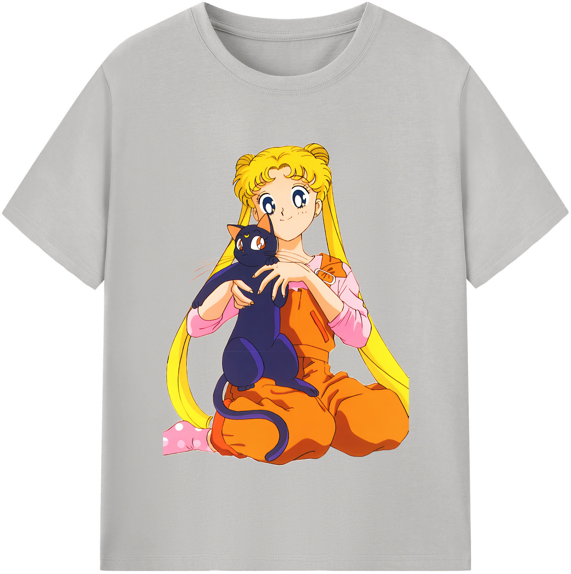 （画像用） 美少女戦士セーラームーン 愛野 美奈子 あいの みなこ Sailor Moon Aino Minako レディースカジュアルプリントTシャツ（綿100％）