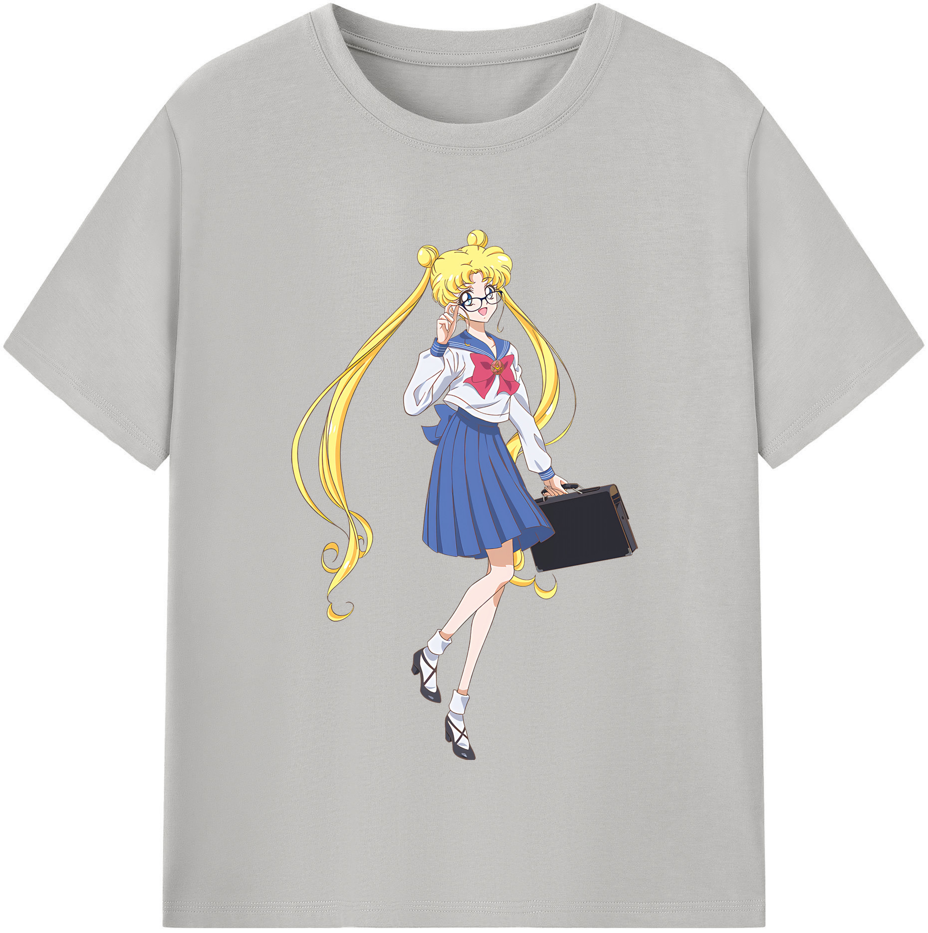 （画像用） 美少女戦士セーラームーン 愛野 美奈子 あいの みなこ Sailor Moon Aino Minako レディースカジュアルプリントTシャツ（綿100％）