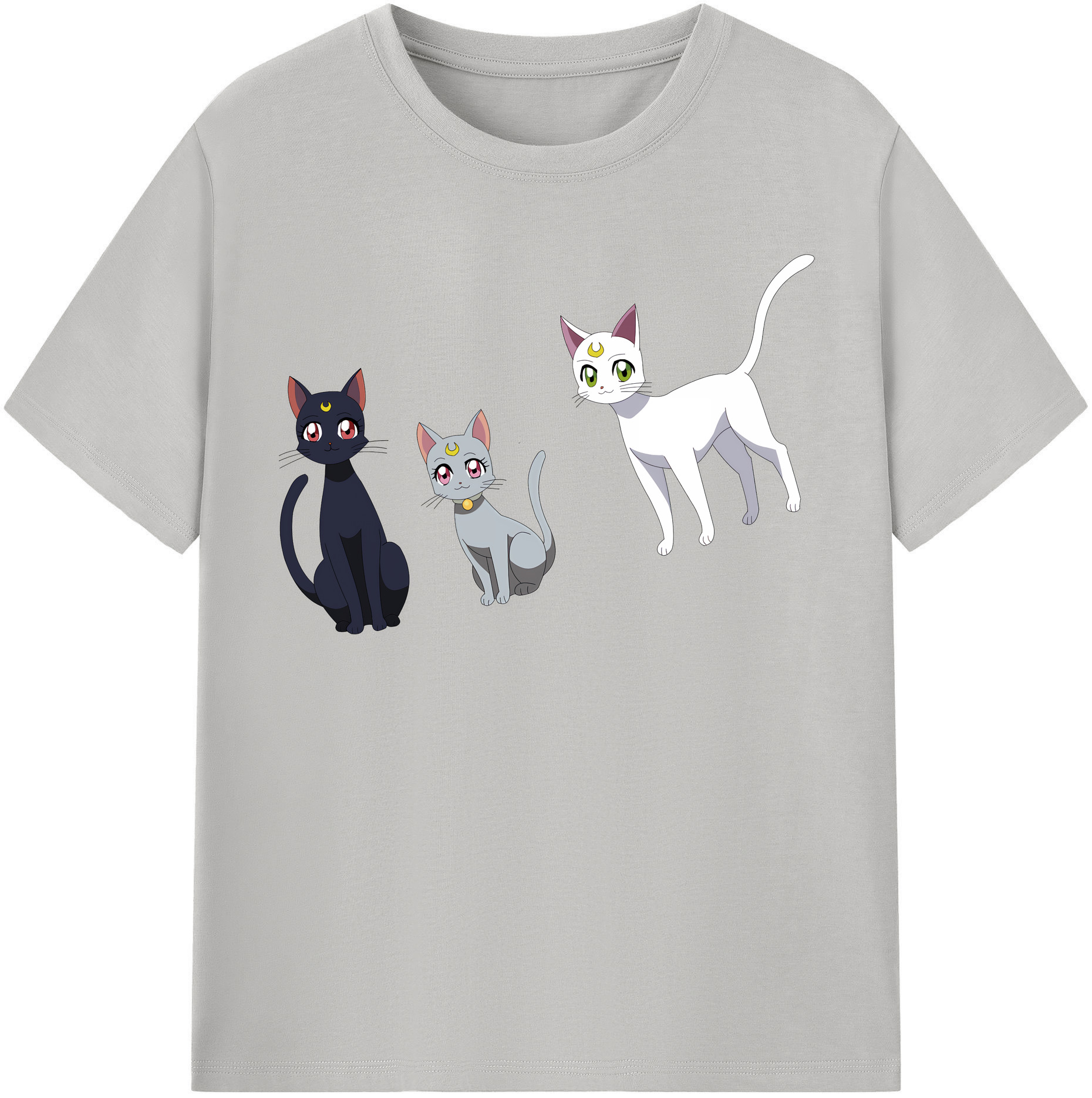 （画像用） 美少女戦士セーラームーン Sailor Moon レディースカジュアルプリントTシャツ（綿100％）