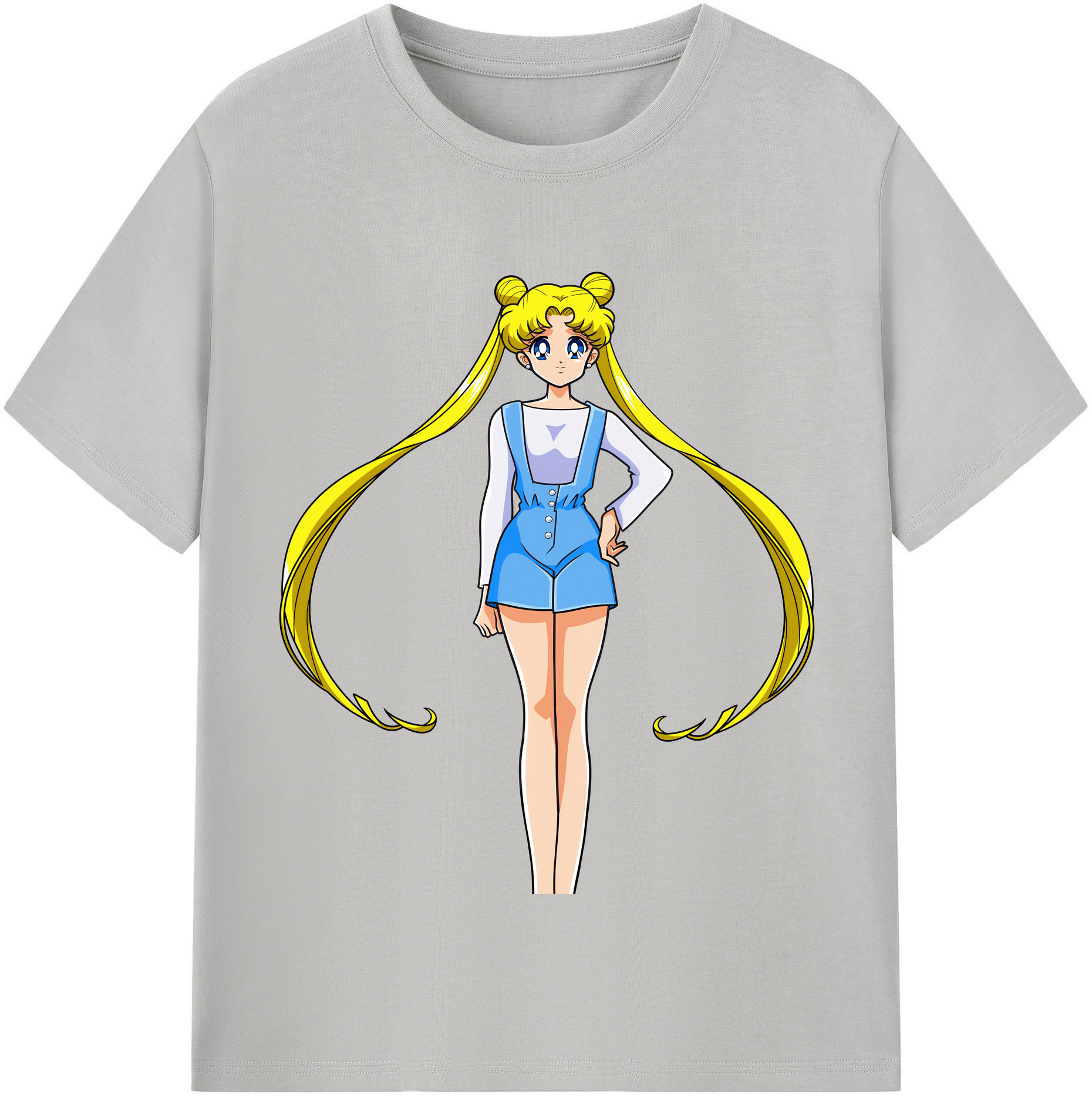 （画像用） 美少女戦士セーラームーン 愛野 美奈子 あいの みなこ Sailor Moon Aino Minako レディースカジュアルプリントTシャツ（綿100％）
