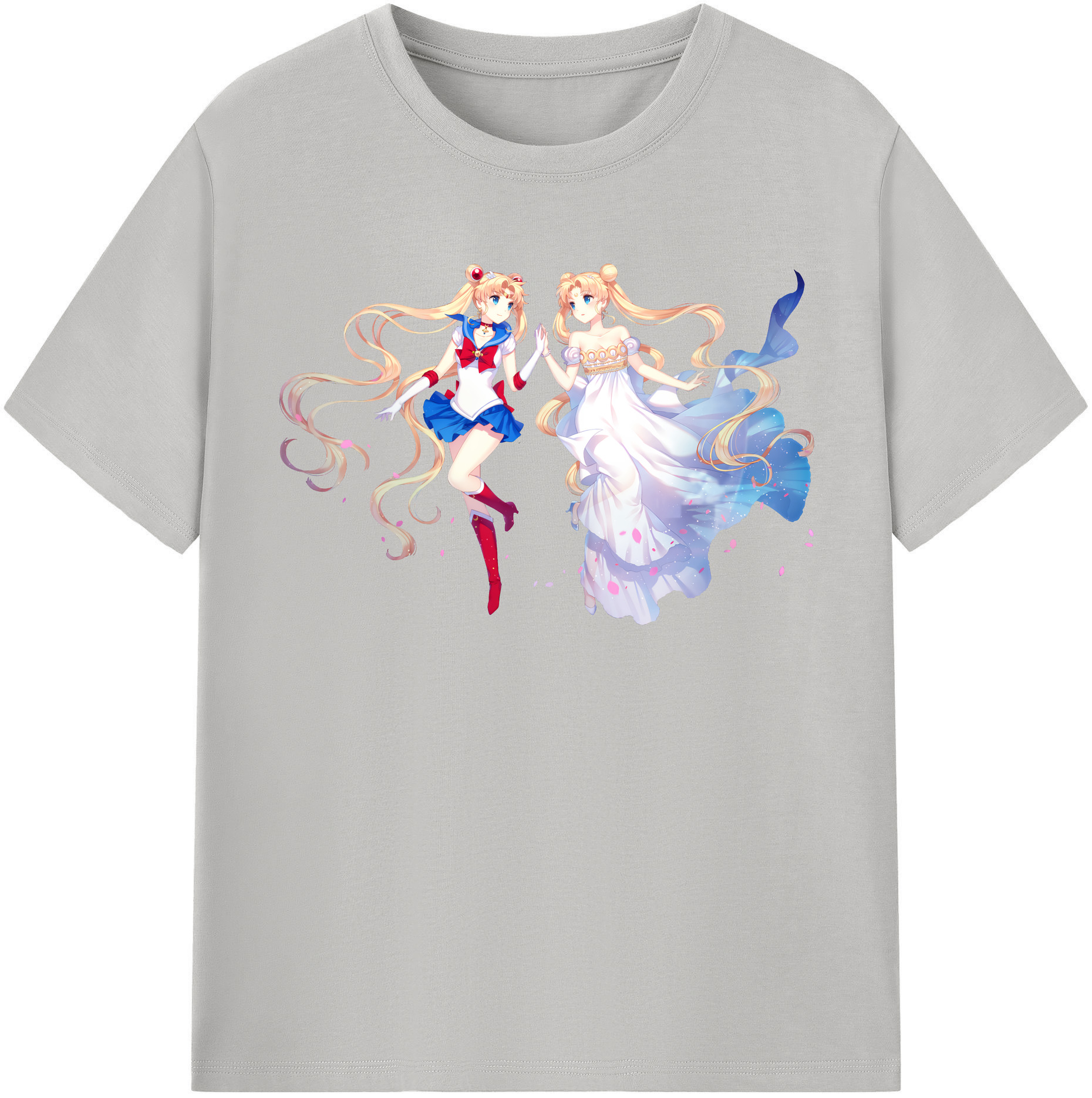 （画像用） 美少女戦士セーラームーン 月野 うさぎ つきの うさぎ Sailor Moon Tsukino Usagi レディースカジュアルプリントTシャツ（綿100％）