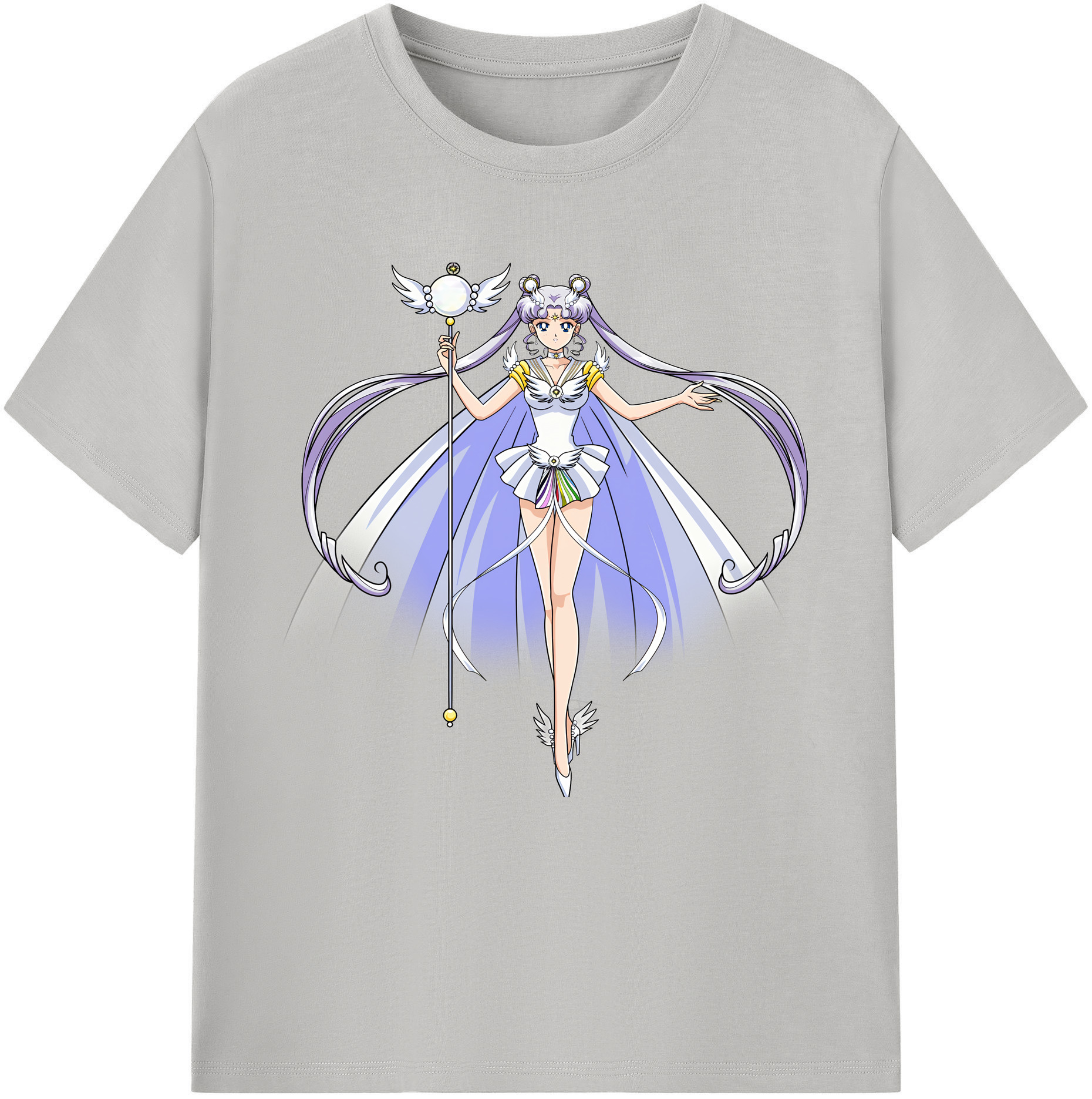 （画像用） 美少女戦士セーラームーン 月野 うさぎ つきの うさぎ Sailor Moon Tsukino Usagi レディースカジュアルプリントTシャツ（綿100％）