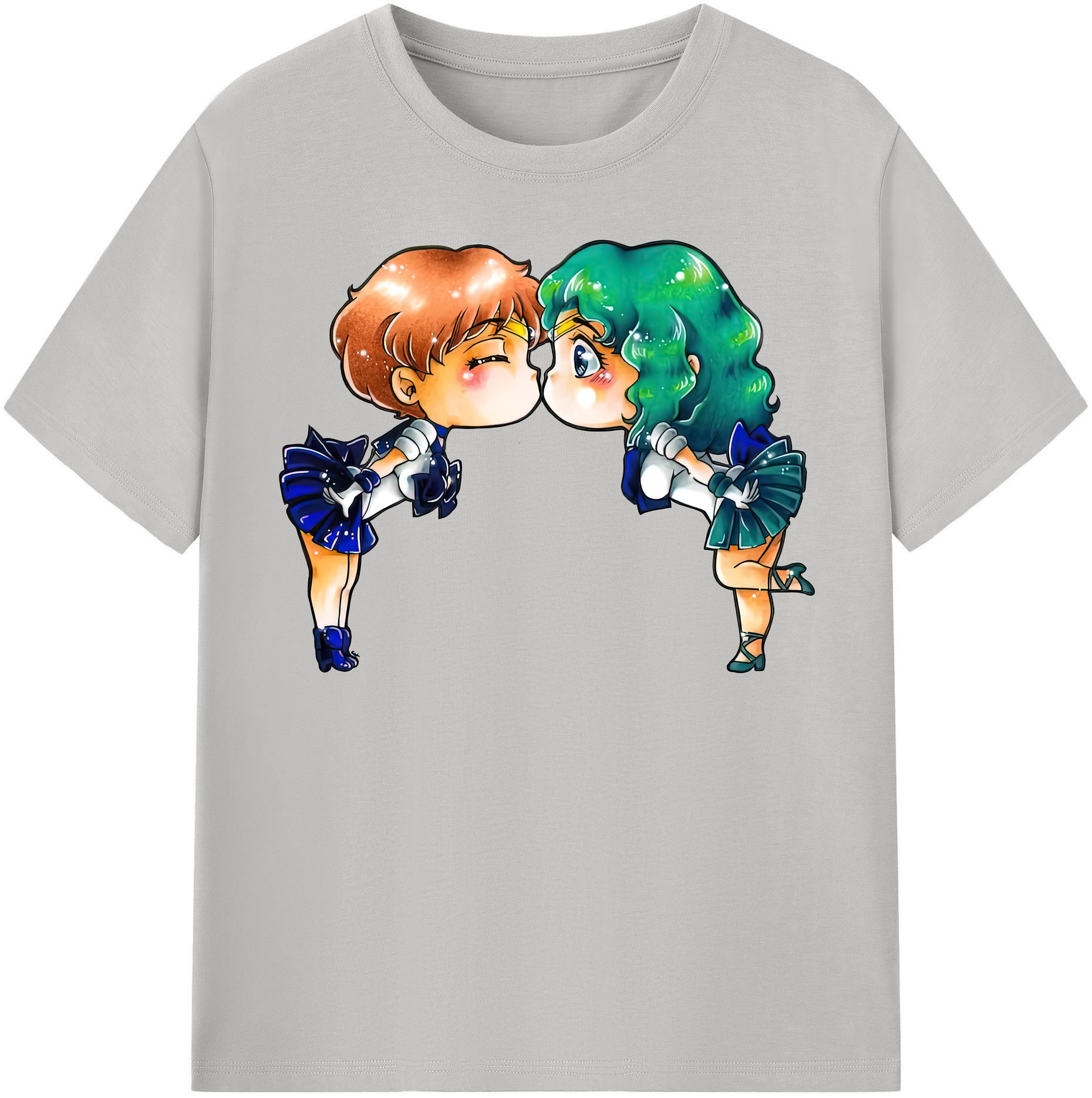 （画像用） 美少女戦士セーラームーン 天王はるか Sailor Moon Tenoh Haruka レディースカジュアルプリントTシャツ（綿100％）