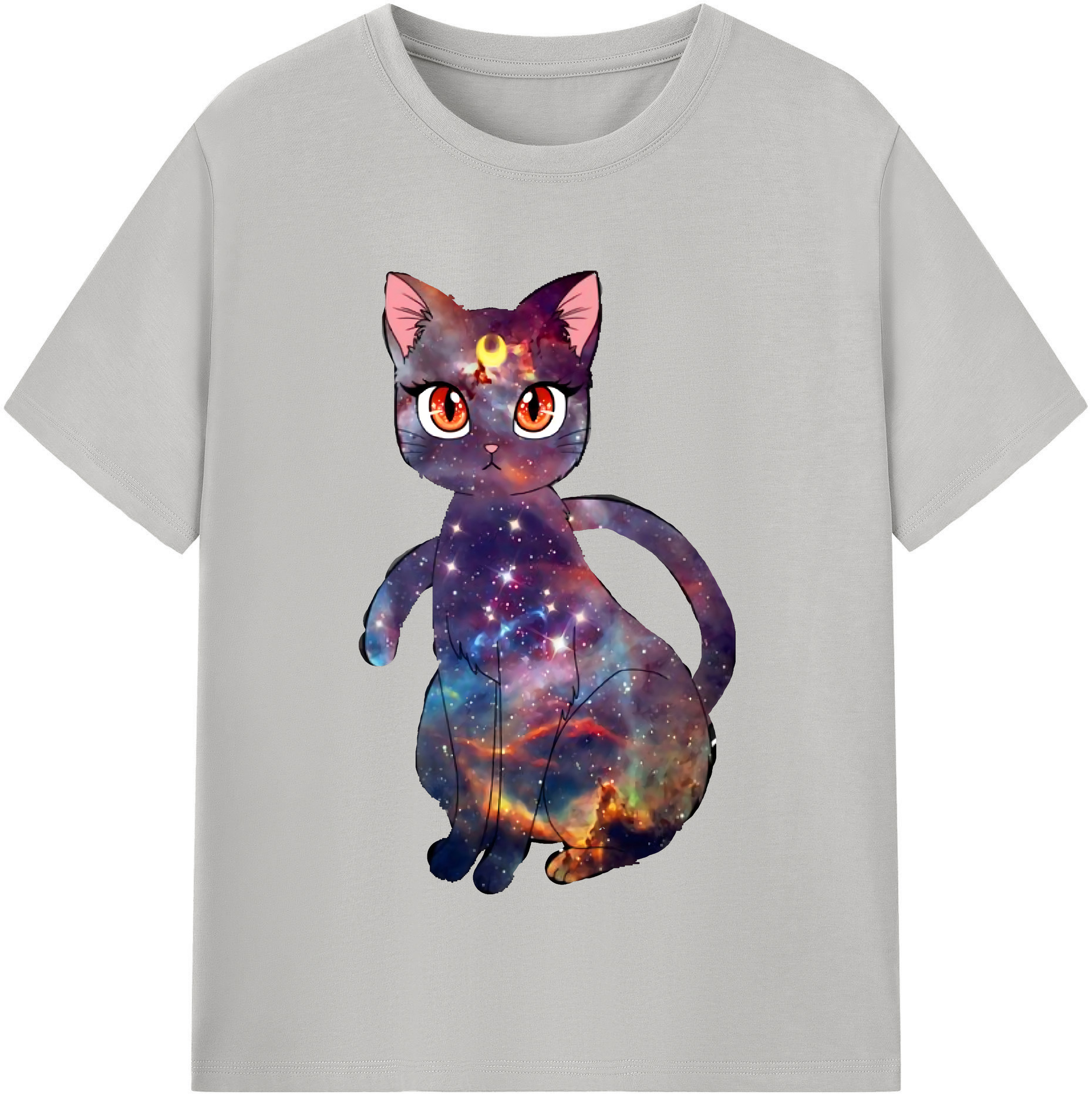 （画像用） 美少女戦士セーラームーン Sailor Moon レディースカジュアルプリントTシャツ（綿100％）