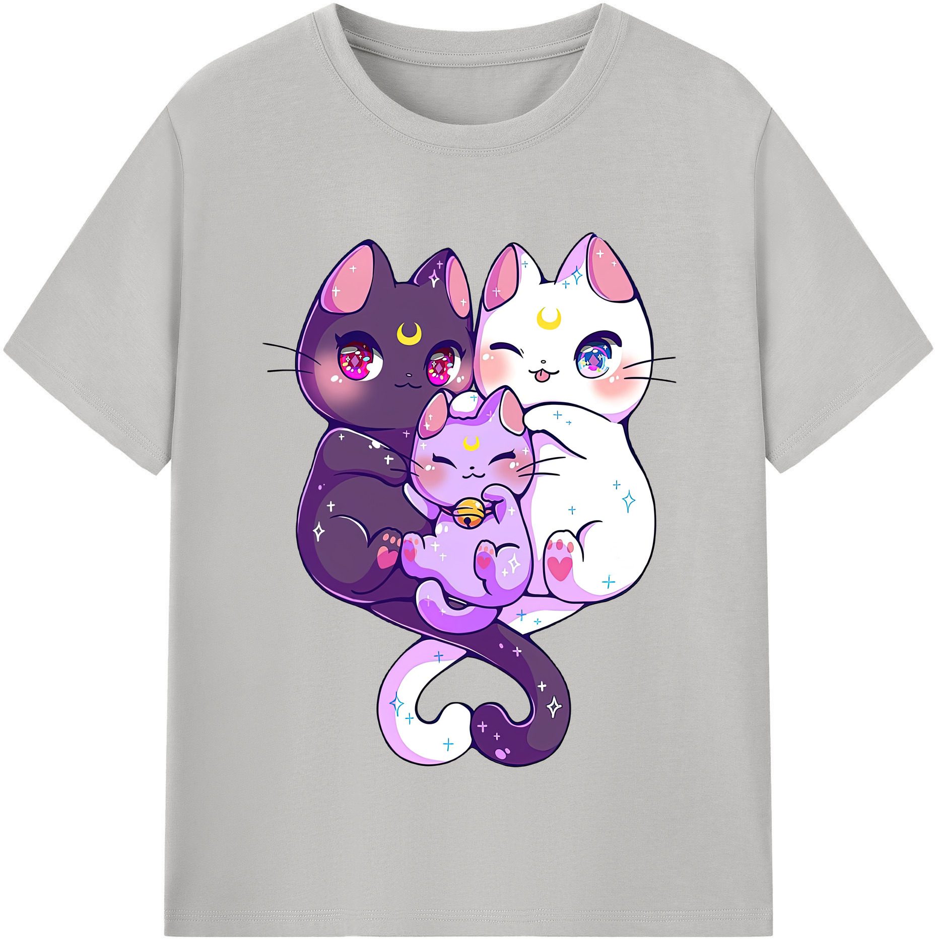 （画像用） 美少女戦士セーラームーン Sailor Moon レディースカジュアルプリントTシャツ（綿100％）