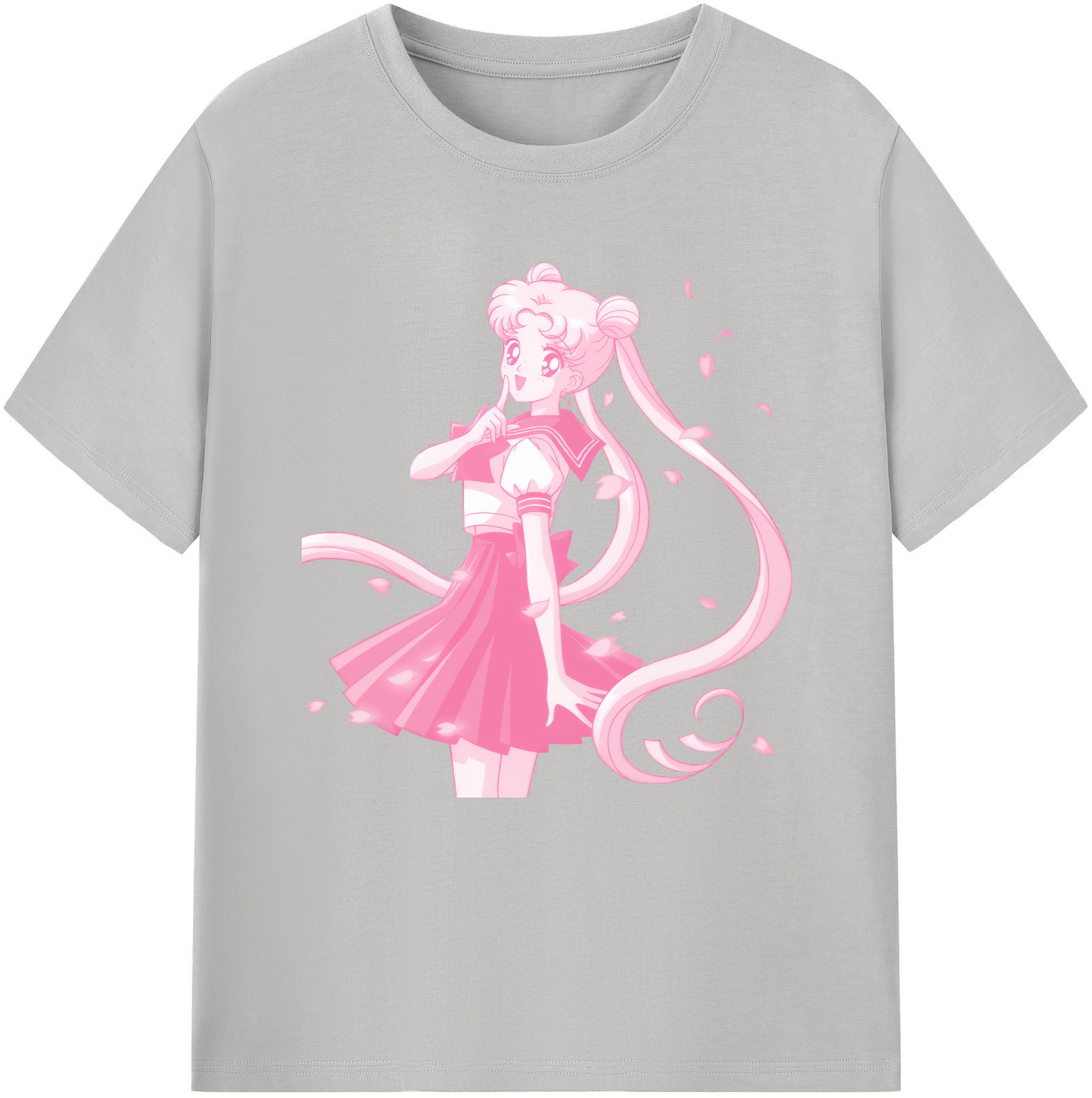 （画像用） 美少女戦士セーラームーン 愛野 美奈子 あいの みなこ Sailor Moon Aino Minako レディースカジュアルプリントTシャツ（綿100％）