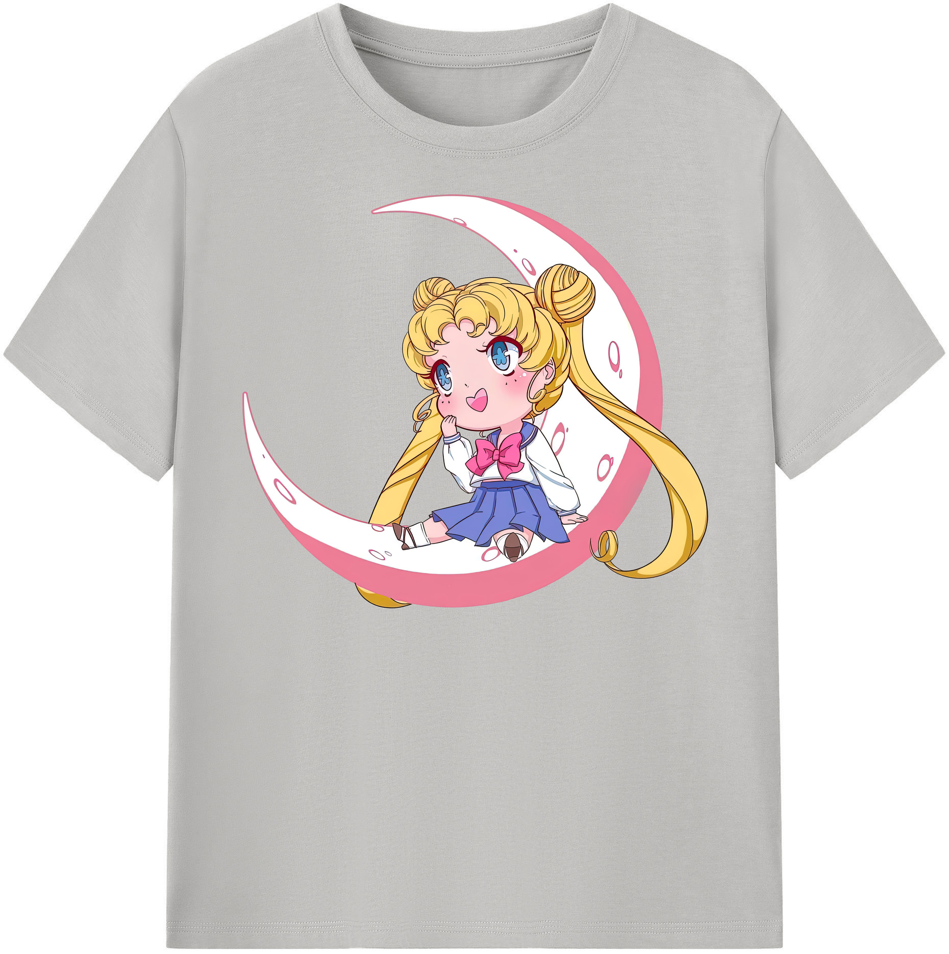 （画像用） 美少女戦士セーラームーン 愛野 美奈子 あいの みなこ Sailor Moon Aino Minako レディースカジュアルプリントTシャツ（綿100％）