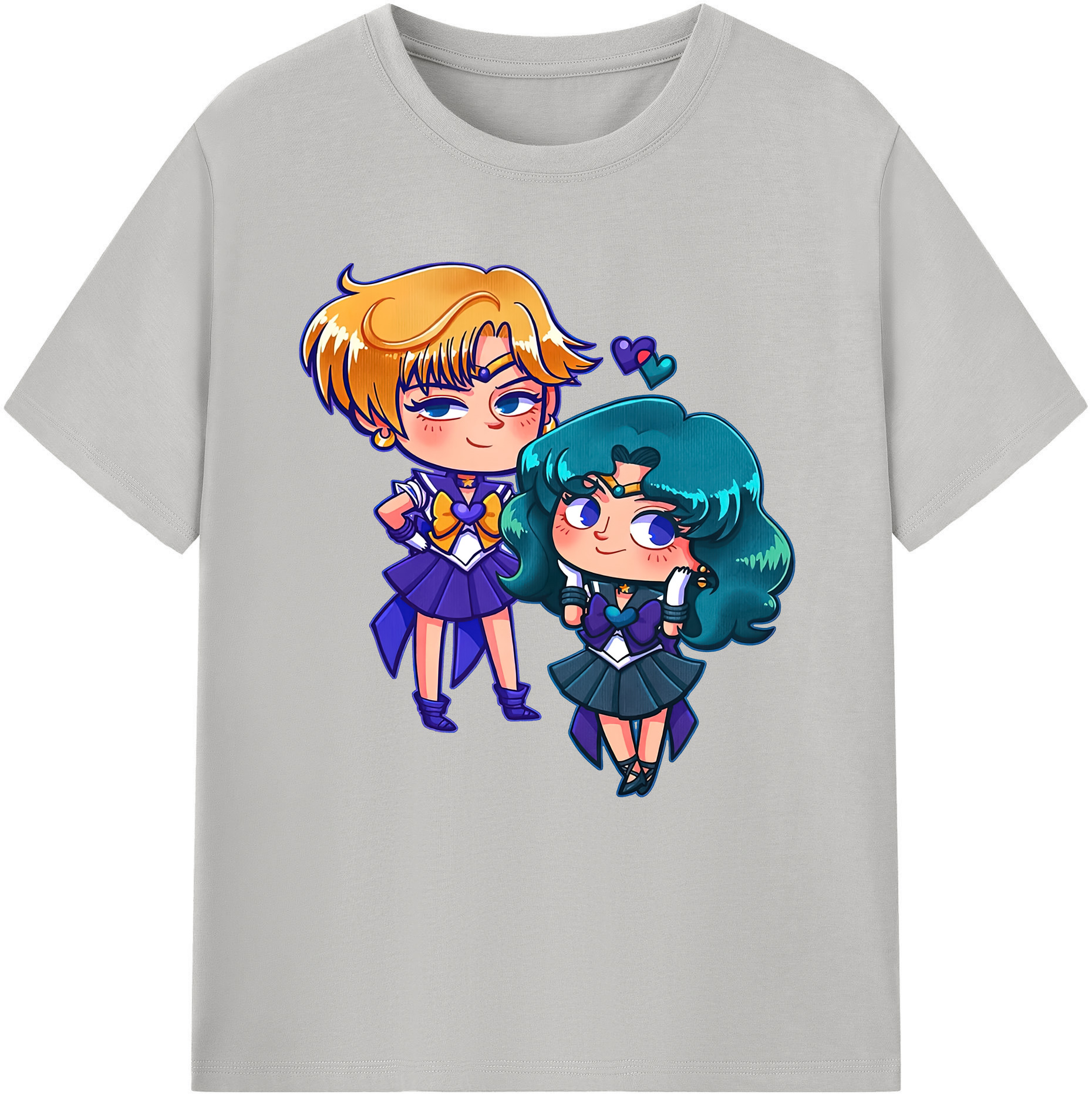 （画像用） 美少女戦士セーラームーン 天王はるか Sailor Moon Tenoh Haruka レディースカジュアルプリントTシャツ（綿100％）
