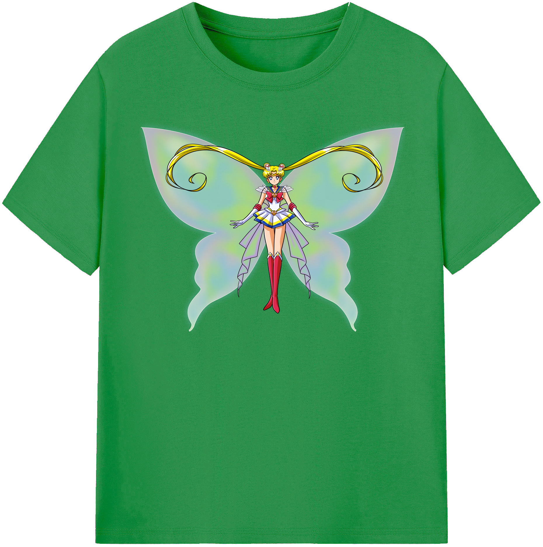 （画像用） 美少女戦士セーラームーン 月野 うさぎ つきの うさぎ Sailor Moon Tsukino Usagi レディースカジュアルプリントTシャツ（綿100％）