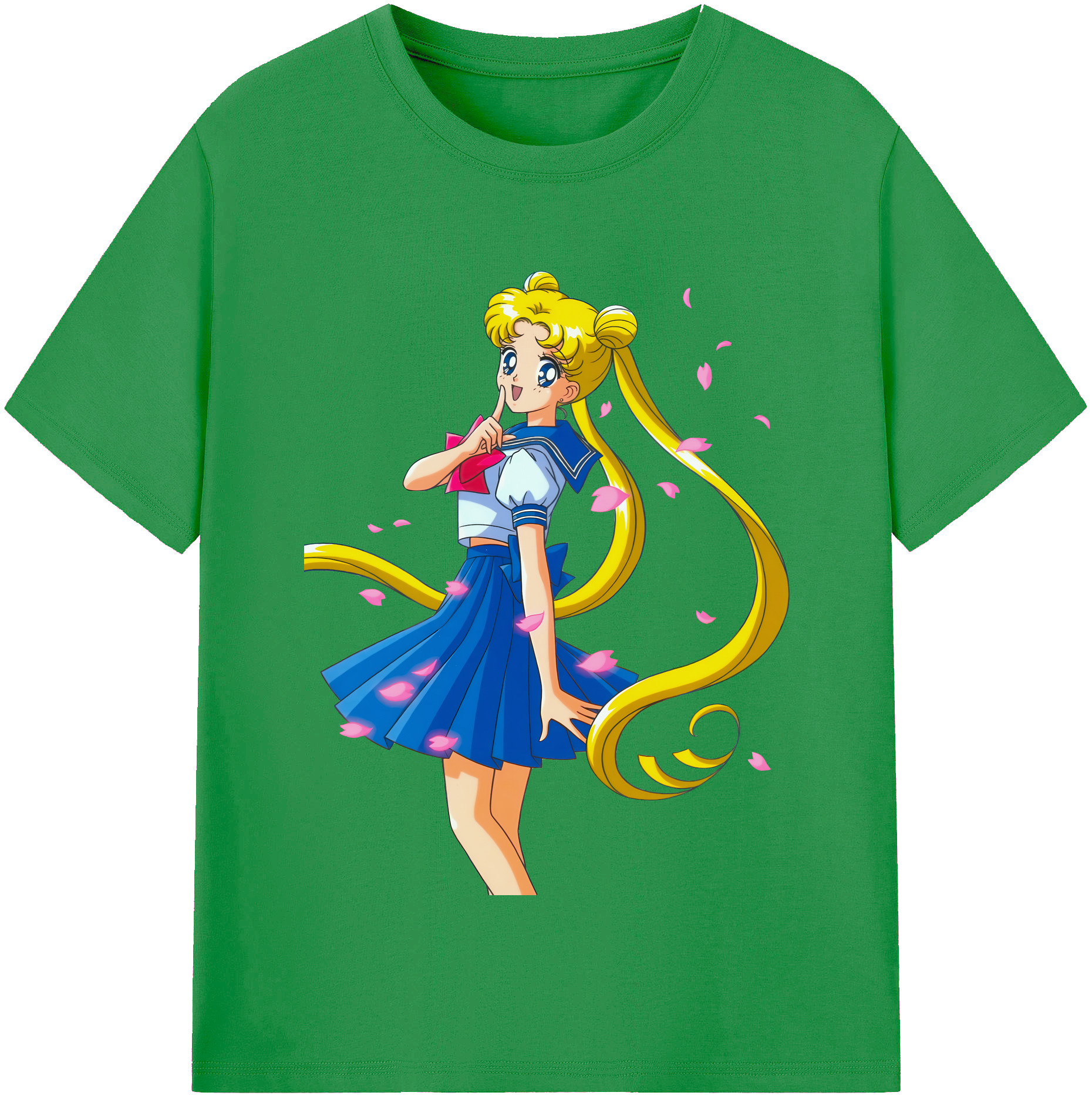 （画像用） 美少女戦士セーラームーン 愛野 美奈子 あいの みなこ Sailor Moon Aino Minako レディースカジュアルプリントTシャツ（綿100％）