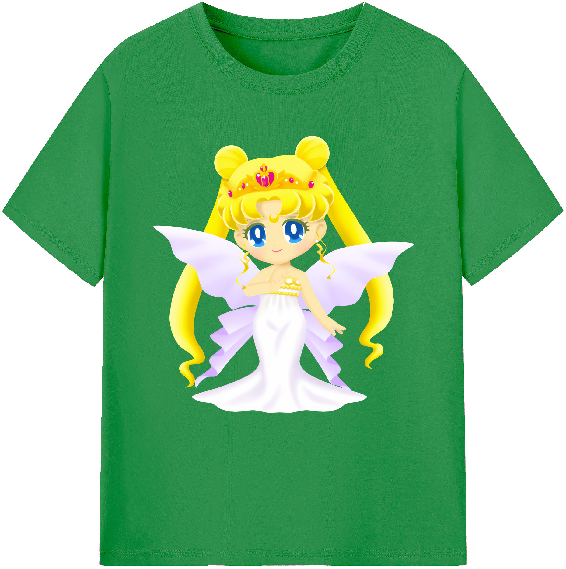 （画像用） 美少女戦士セーラームーン 愛野 美奈子 あいの みなこ Sailor Moon Aino Minako レディースカジュアルプリントTシャツ（綿100％）