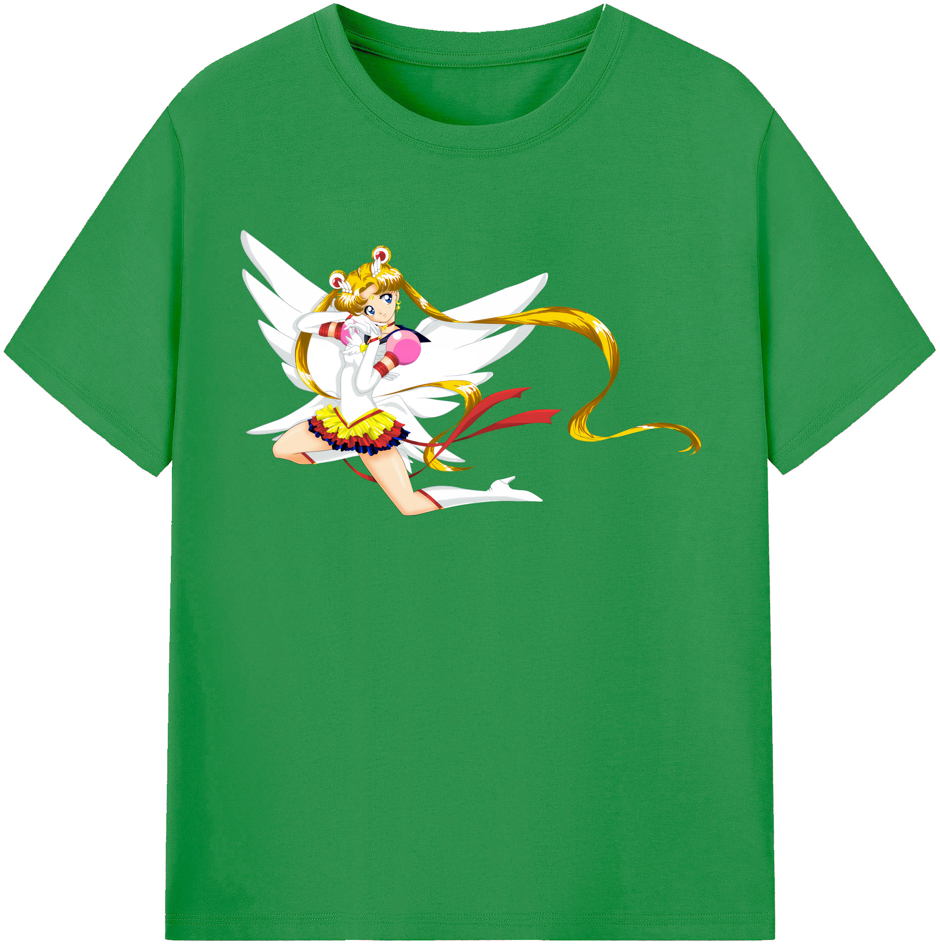 （画像用） 美少女戦士セーラームーン 月野 うさぎ つきの うさぎ Sailor Moon Tsukino Usagi レディースカジュアルプリントTシャツ（綿100％）