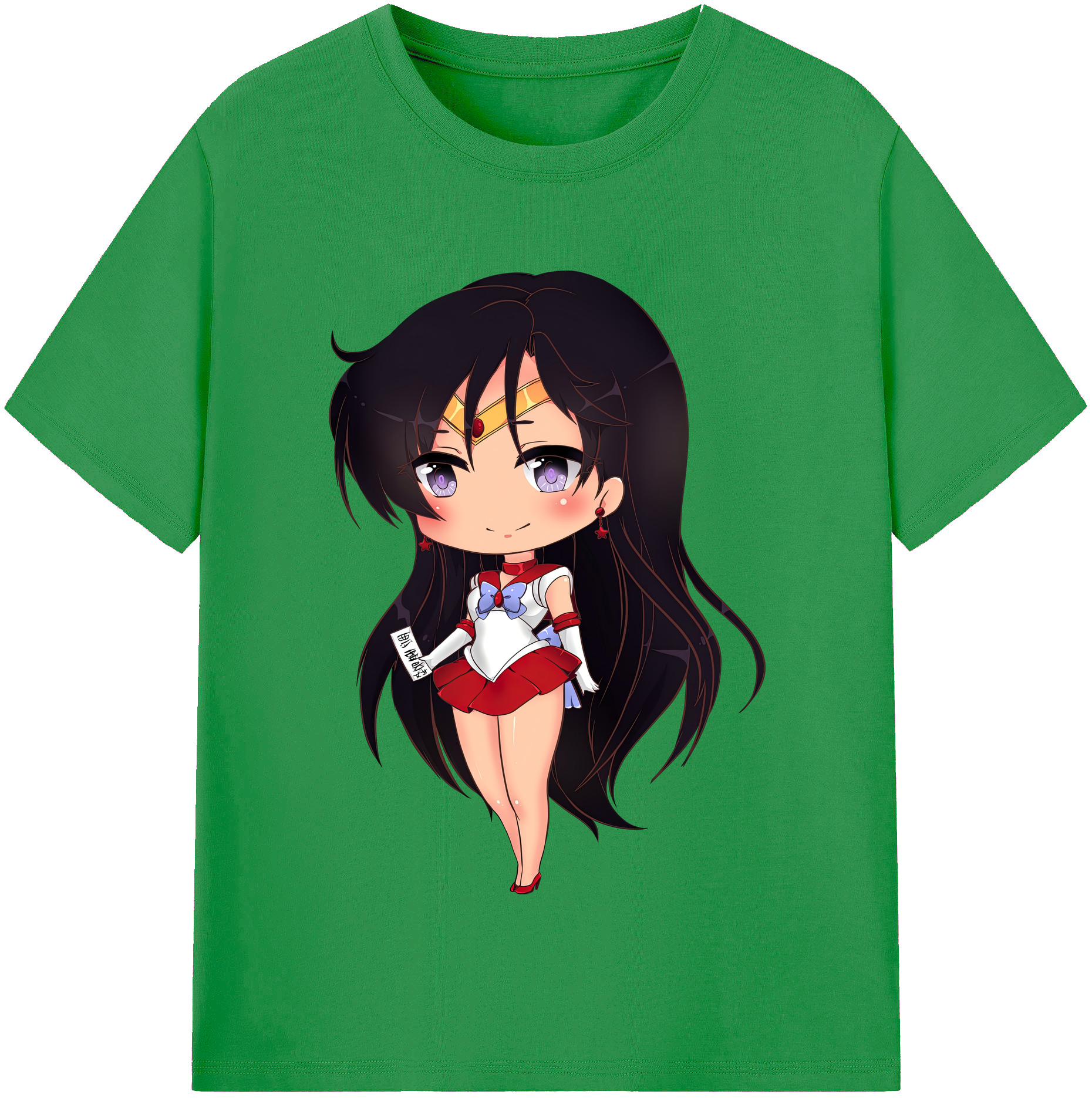 （画像用） 美少女戦士セーラームーン 火野レイ ひの レイ Sailor Moon Hino Rei （セーラーマーズ,Sailor Mars） レディースカジュアルプリントTシャツ（綿100％）