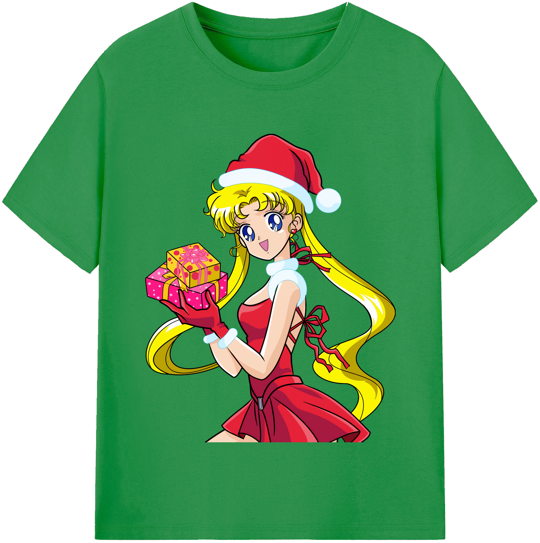 （画像用） 美少女戦士セーラームーン 月野 うさぎ つきの うさぎ Sailor Moon Tsukino Usagi レディースカジュアルプリントTシャツ（綿100％）