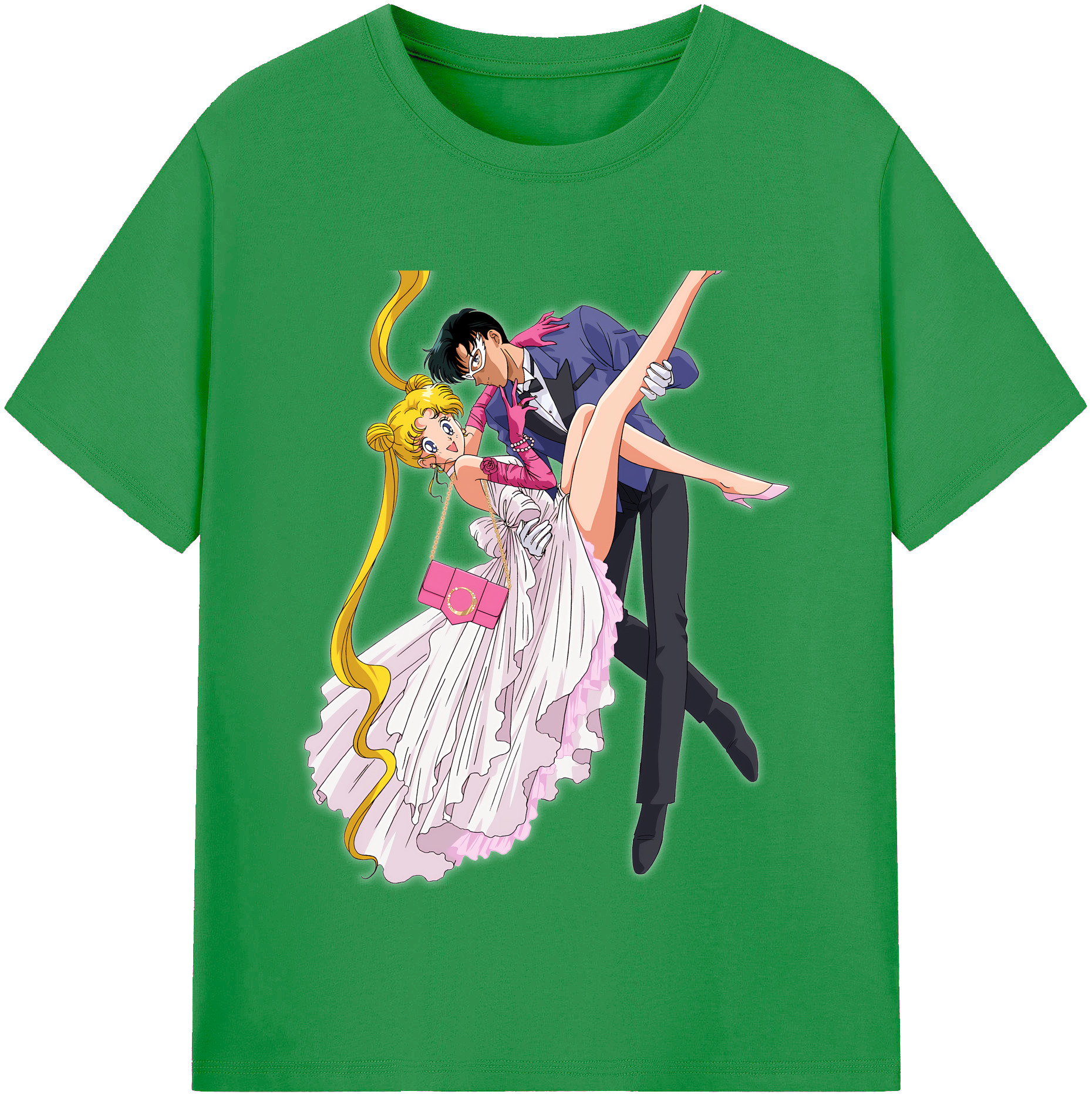 （画像用） 美少女戦士セーラームーン 愛野 美奈子 あいの みなこ Sailor Moon Aino Minako レディースカジュアルプリントTシャツ（綿100％）
