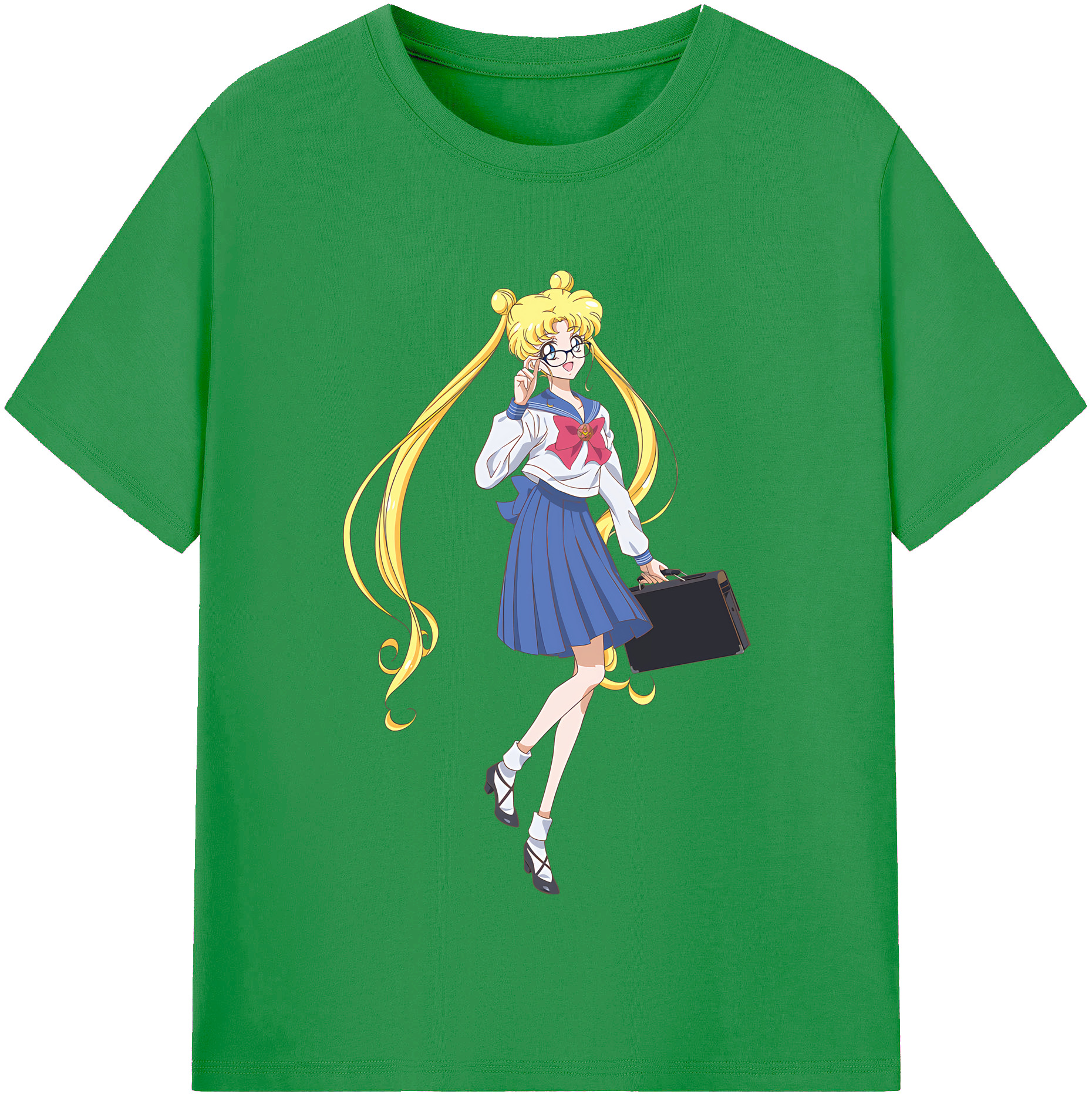 （画像用） 美少女戦士セーラームーン 愛野 美奈子 あいの みなこ Sailor Moon Aino Minako レディースカジュアルプリントTシャツ（綿100％）