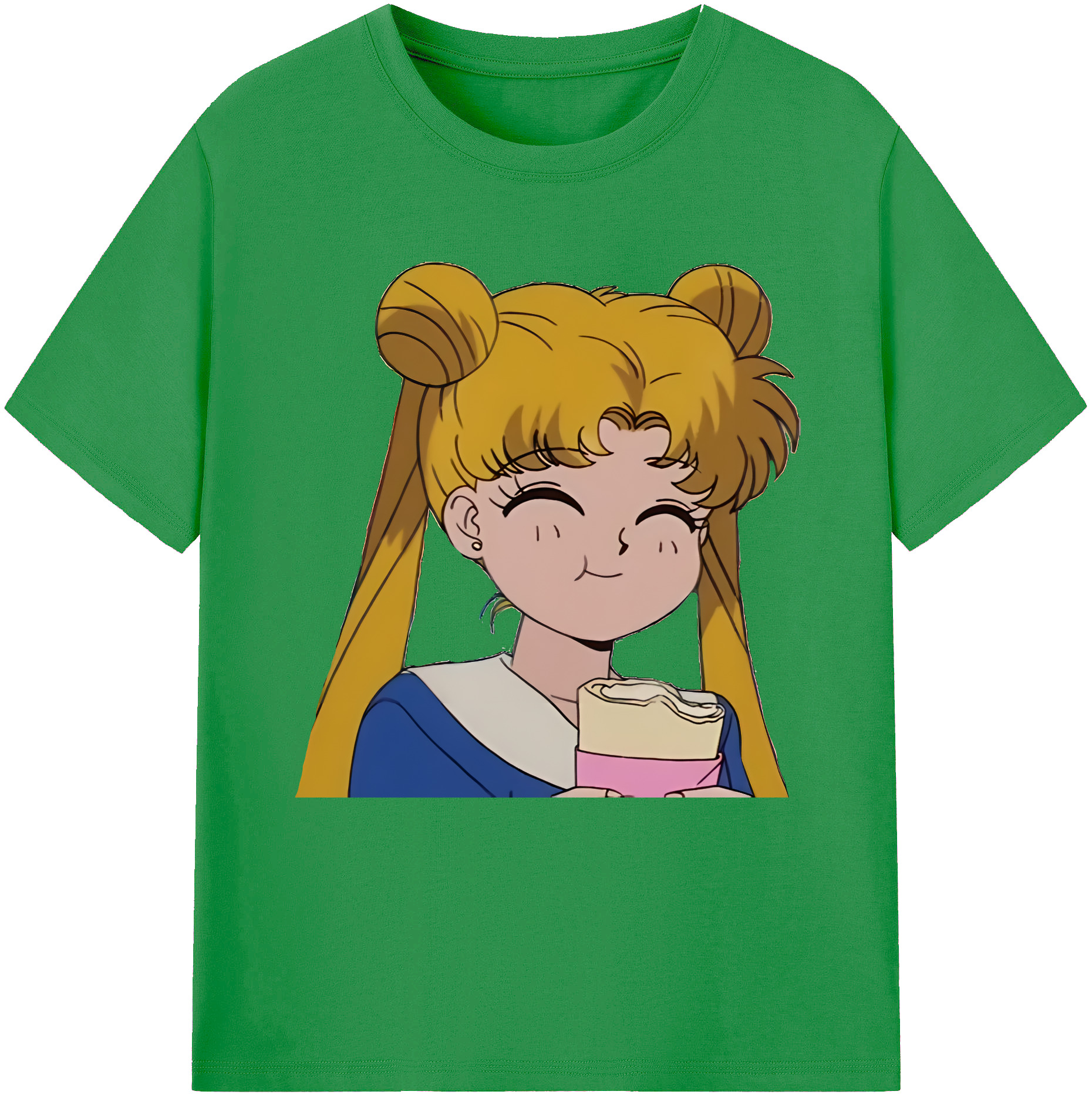 （画像用） 美少女戦士セーラームーン 愛野 美奈子 あいの みなこ Sailor Moon Aino Minako レディースカジュアルプリントTシャツ（綿100％）