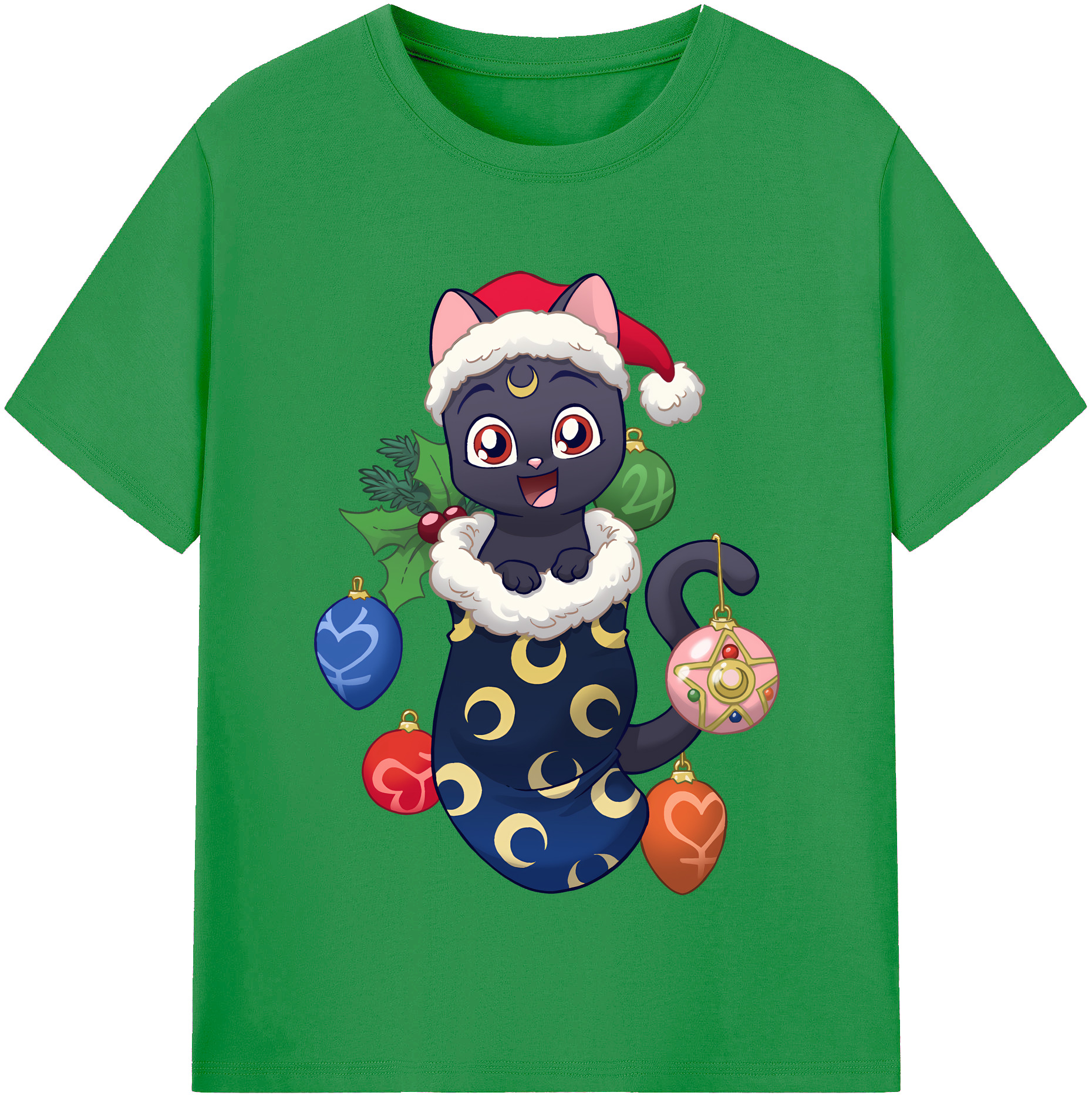 （画像用） 美少女戦士セーラームーン Sailor Moon レディースカジュアルプリントTシャツ（綿100％）