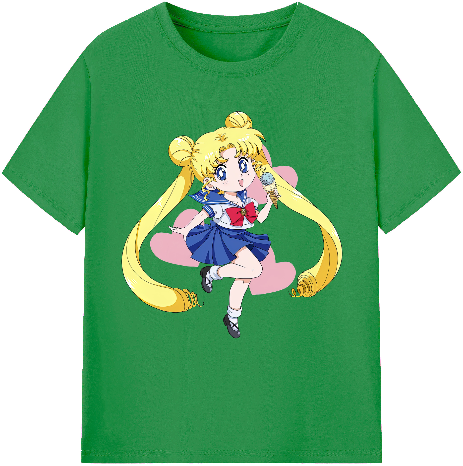 （画像用） 美少女戦士セーラームーン 愛野 美奈子 あいの みなこ Sailor Moon Aino Minako レディースカジュアルプリントTシャツ（綿100％）