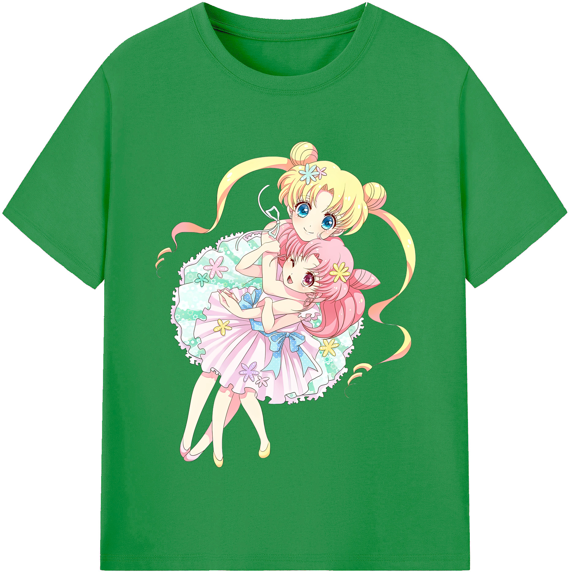 （画像用） 美少女戦士セーラームーン 愛野 美奈子 あいの みなこ Sailor Moon Aino Minako レディースカジュアルプリントTシャツ（綿100％）