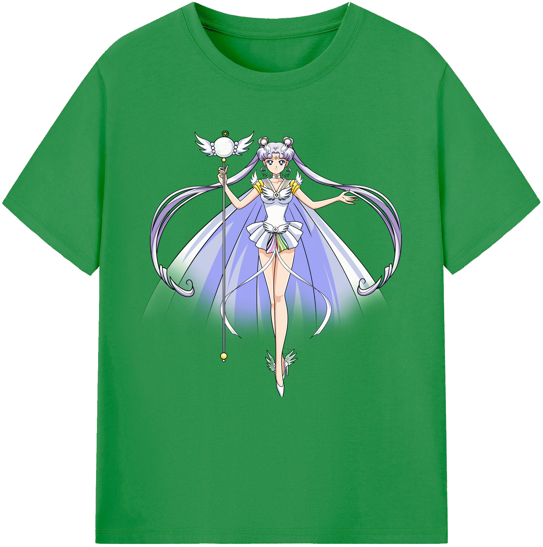 （画像用） 美少女戦士セーラームーン 月野 うさぎ つきの うさぎ Sailor Moon Tsukino Usagi レディースカジュアルプリントTシャツ（綿100％）