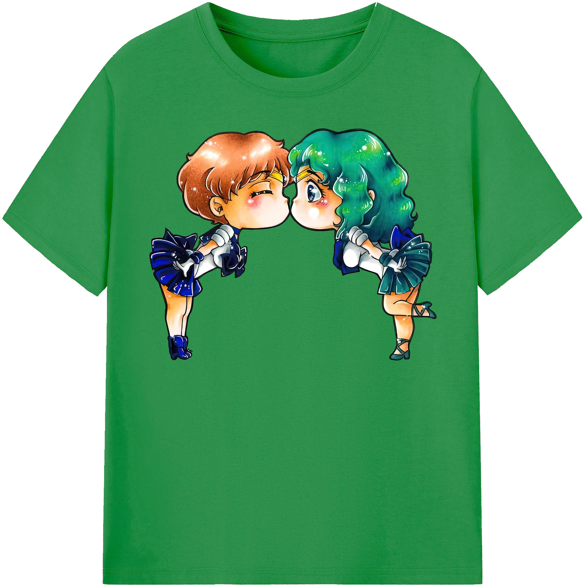 （画像用） 美少女戦士セーラームーン 天王はるか Sailor Moon Tenoh Haruka レディースカジュアルプリントTシャツ（綿100％）