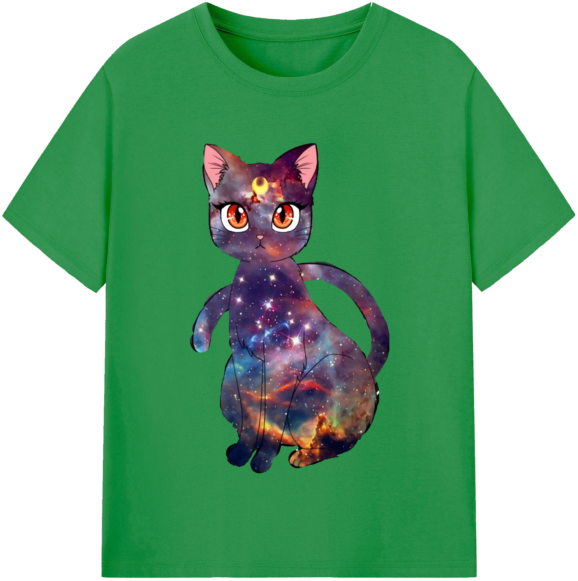 （画像用） 美少女戦士セーラームーン Sailor Moon レディースカジュアルプリントTシャツ（綿100％）