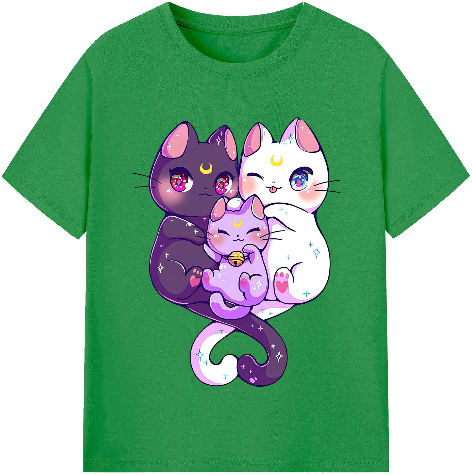 （画像用） 美少女戦士セーラームーン Sailor Moon レディースカジュアルプリントTシャツ（綿100％）