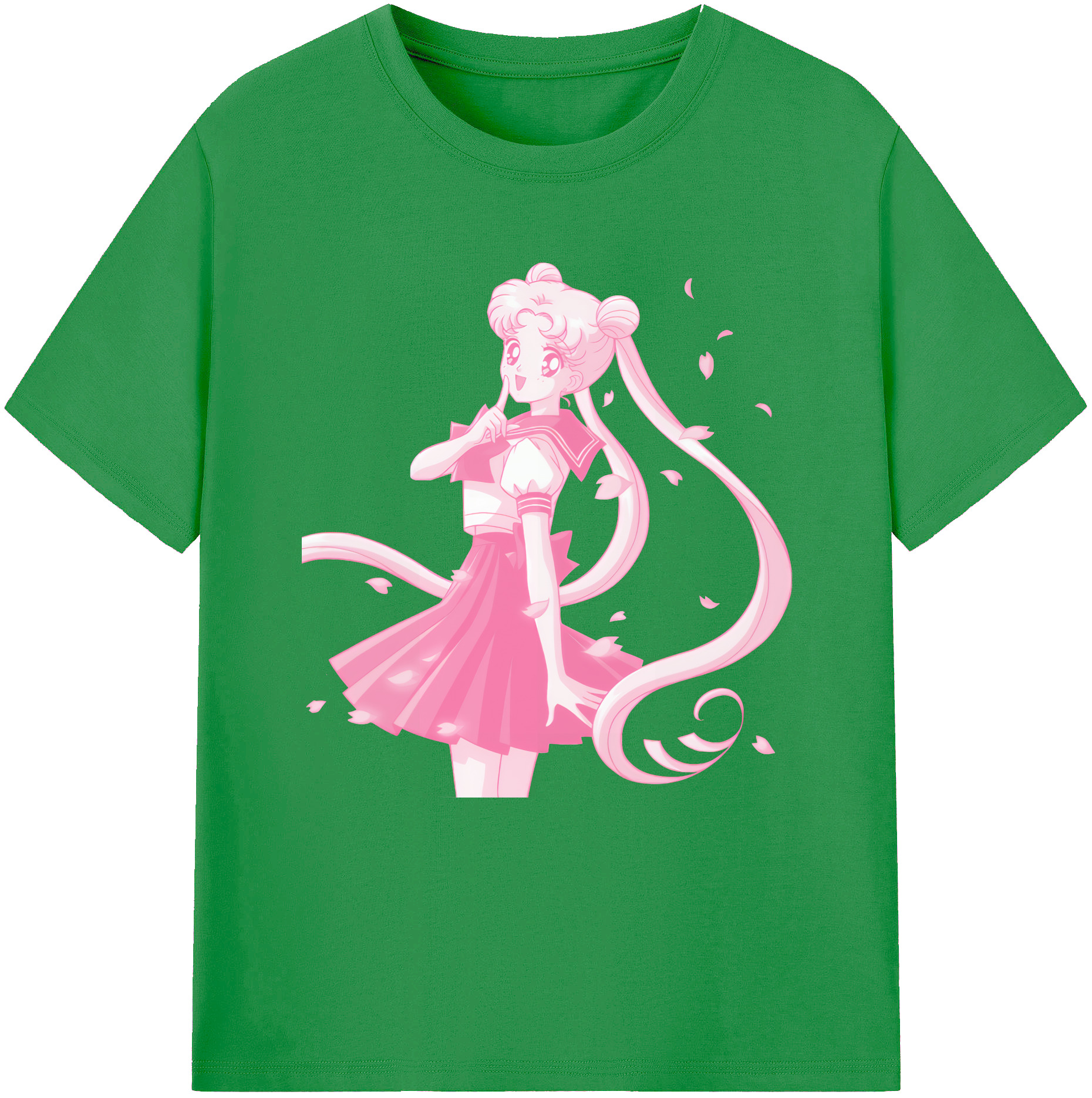 （画像用） 美少女戦士セーラームーン 愛野 美奈子 あいの みなこ Sailor Moon Aino Minako レディースカジュアルプリントTシャツ（綿100％）