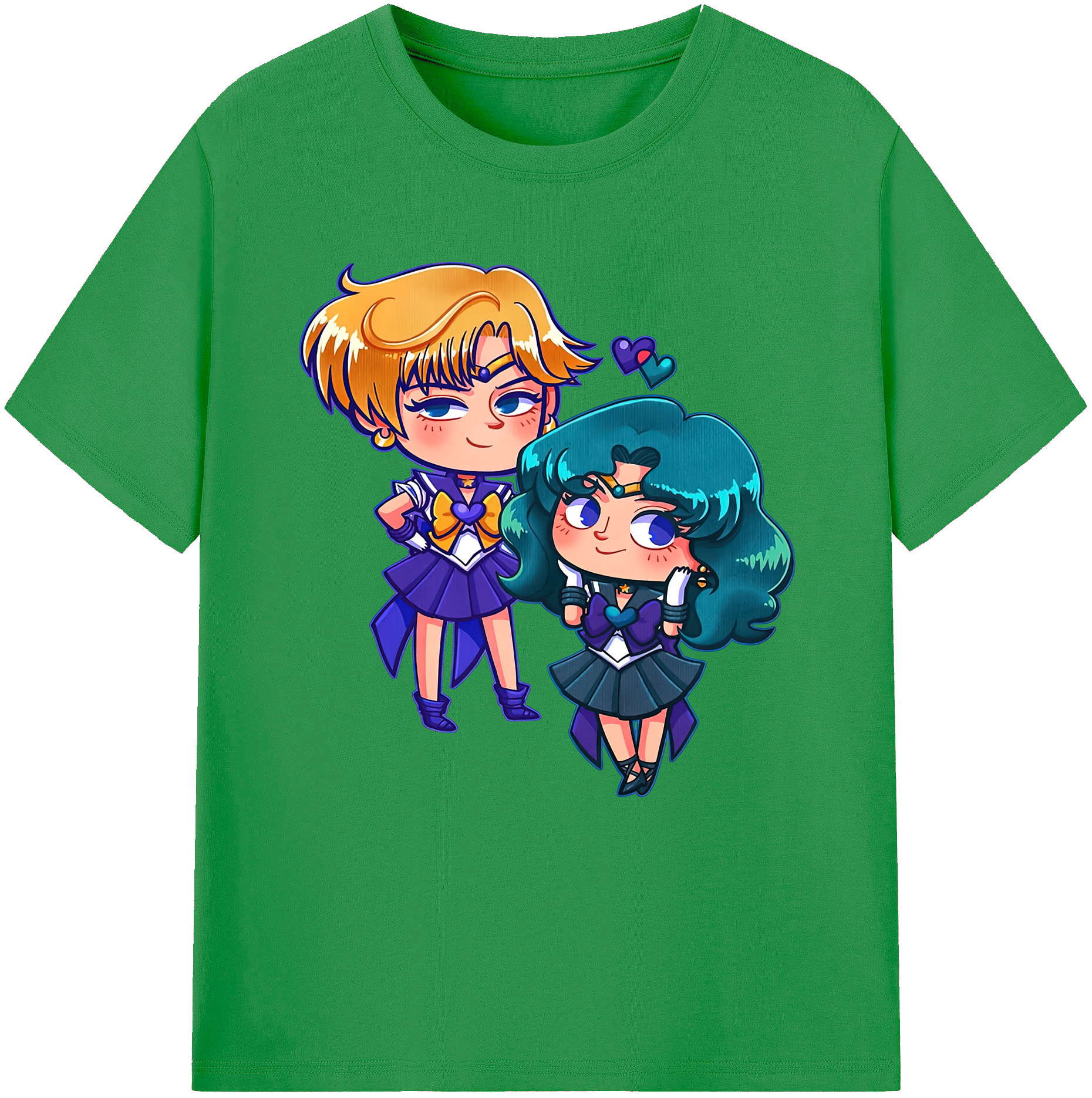 （画像用） 美少女戦士セーラームーン 天王はるか Sailor Moon Tenoh Haruka レディースカジュアルプリントTシャツ（綿100％）