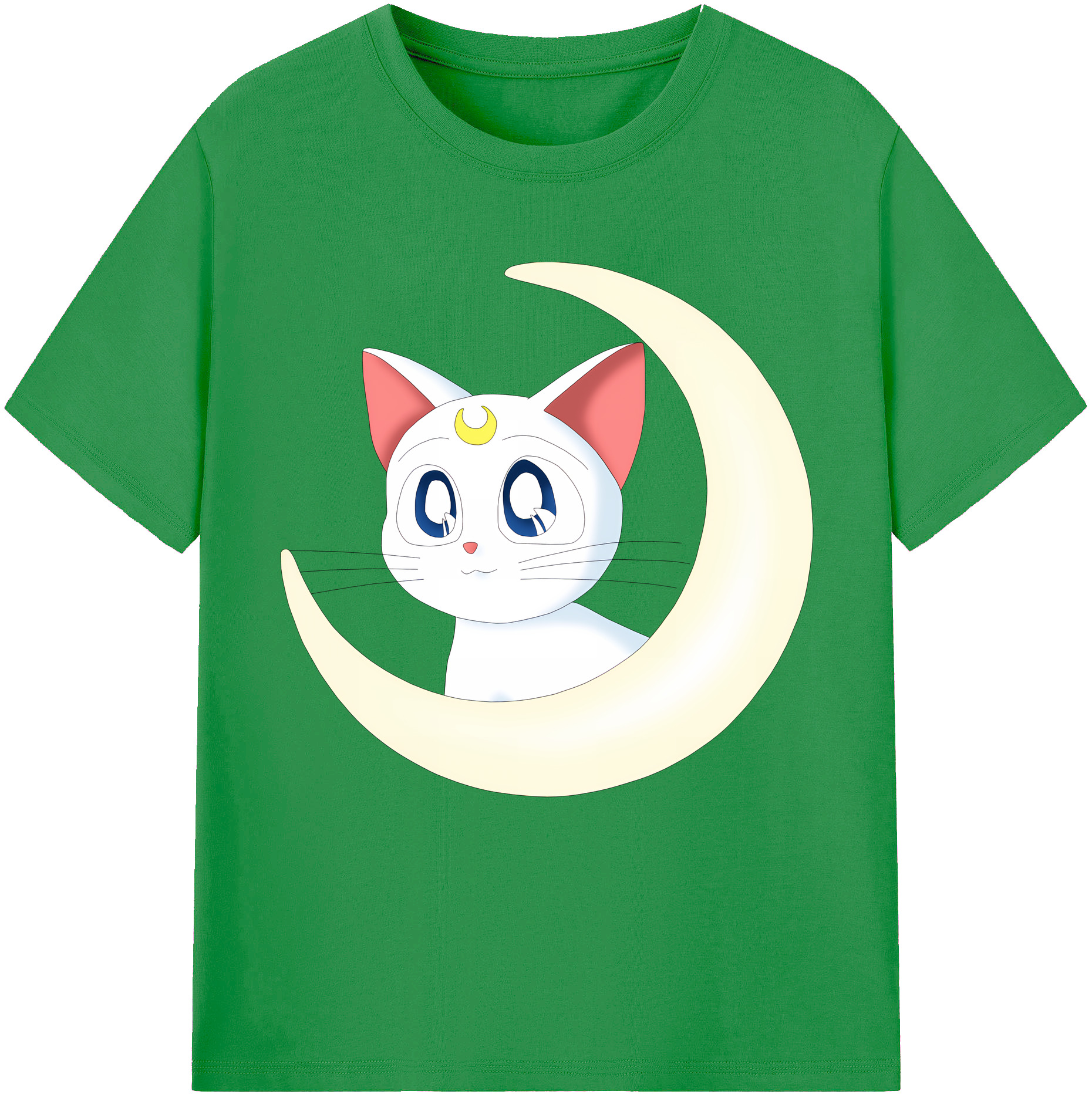 （画像用） 美少女戦士セーラームーン Sailor Moon レディースカジュアルプリントTシャツ（綿100％）