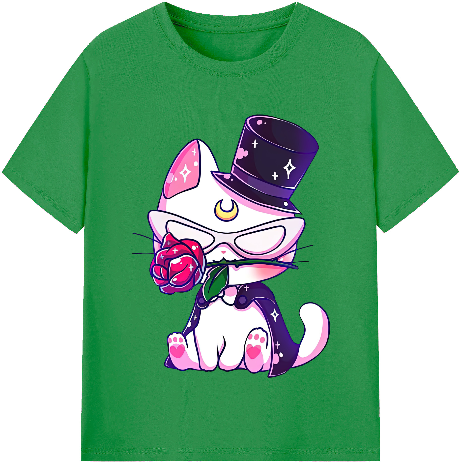 （画像用） 美少女戦士セーラームーン Sailor Moon レディースカジュアルプリントTシャツ（綿100％）