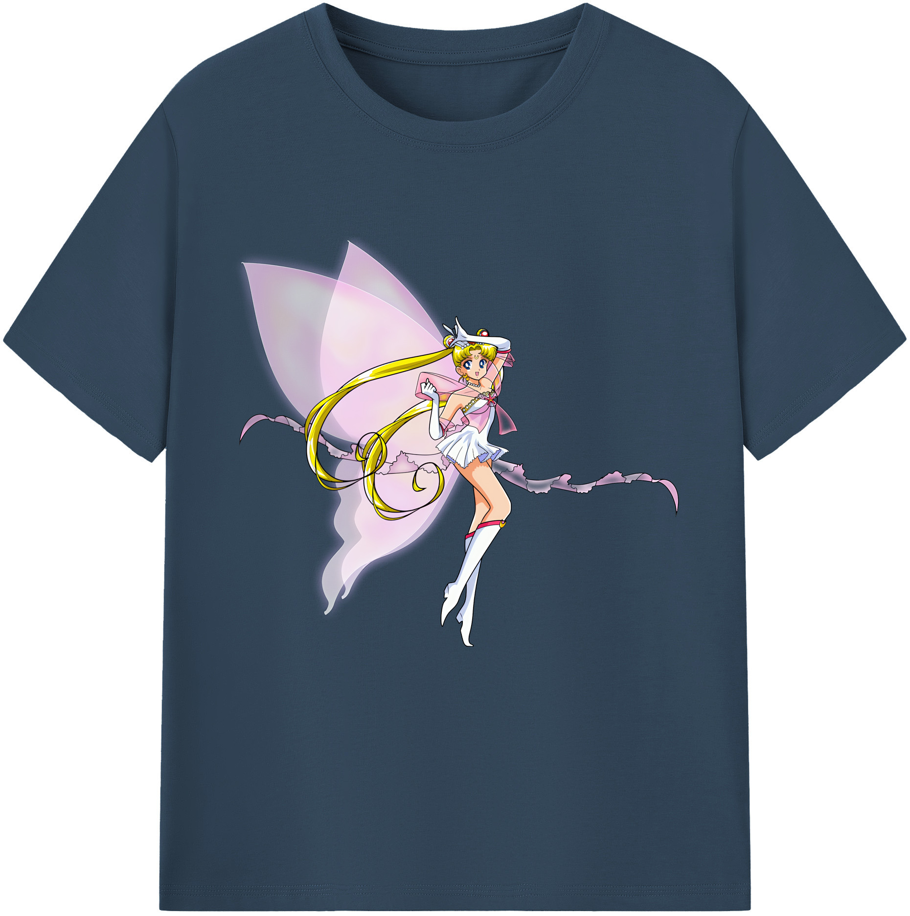 （画像用） 美少女戦士セーラームーン 月野 うさぎ つきの うさぎ Sailor Moon Tsukino Usagi レディースカジュアルプリントTシャツ（綿100％）