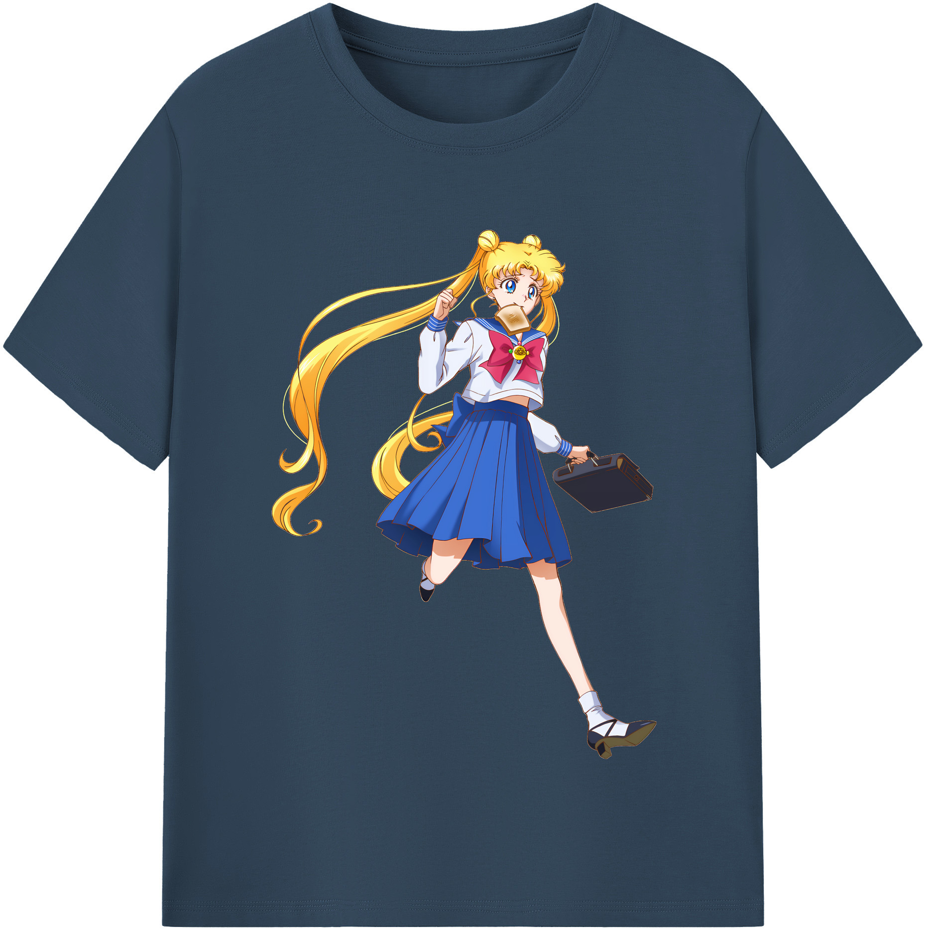 （画像用） 美少女戦士セーラームーン 愛野 美奈子 あいの みなこ Sailor Moon Aino Minako レディースカジュアルプリントTシャツ（綿100％）