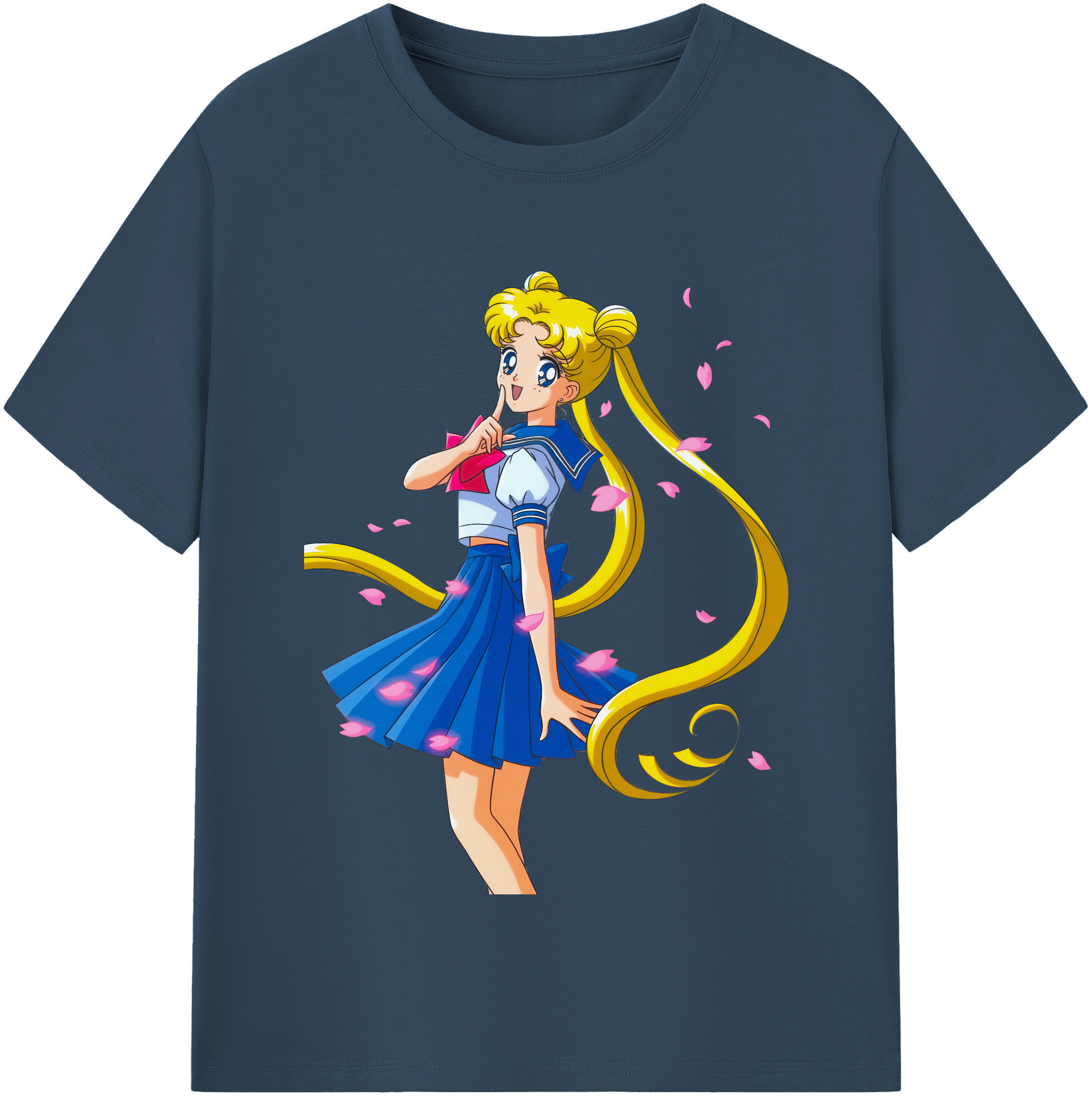 （画像用） 美少女戦士セーラームーン 愛野 美奈子 あいの みなこ Sailor Moon Aino Minako レディースカジュアルプリントTシャツ（綿100％）