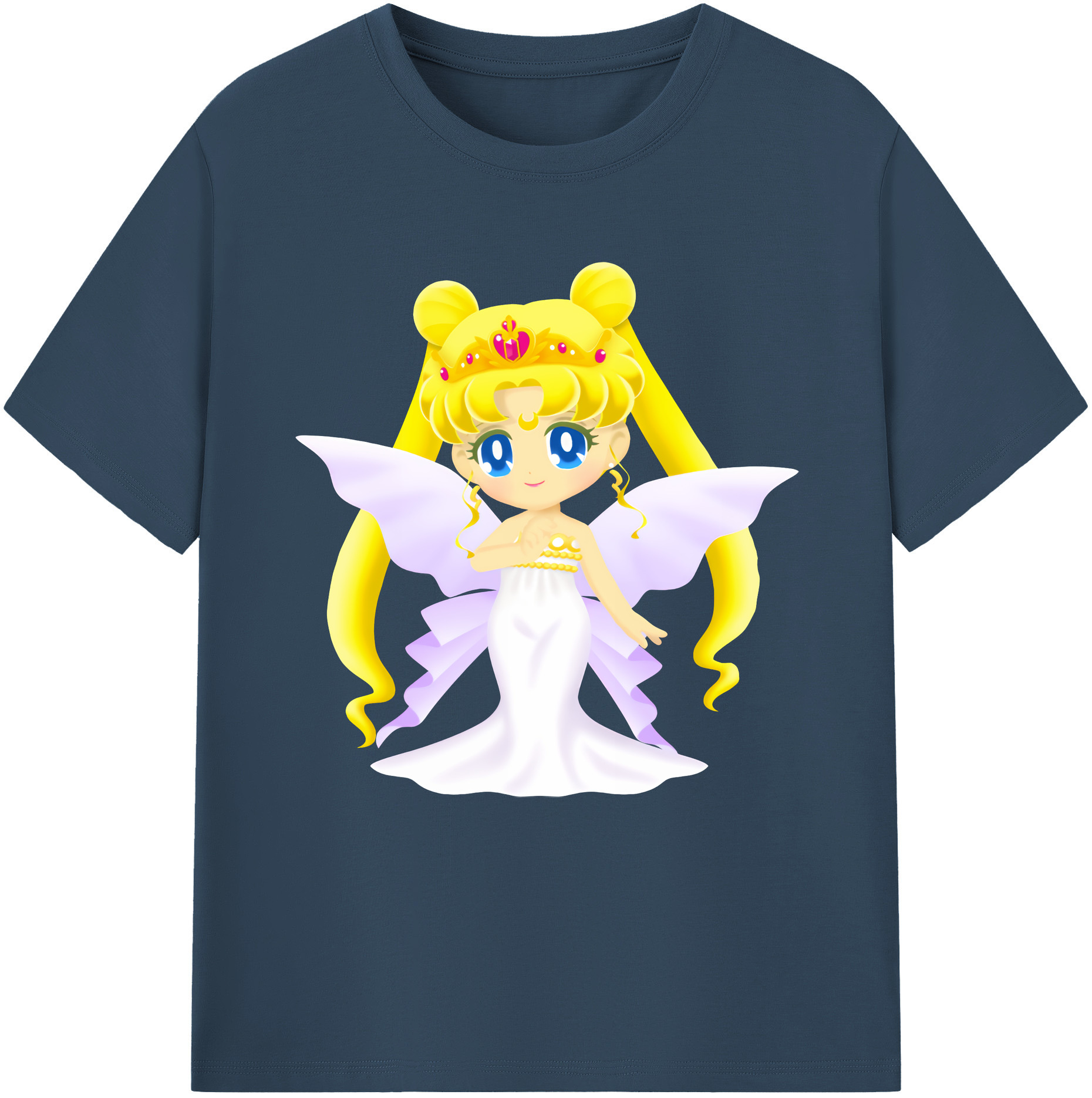 （画像用） 美少女戦士セーラームーン 愛野 美奈子 あいの みなこ Sailor Moon Aino Minako レディースカジュアルプリントTシャツ（綿100％）