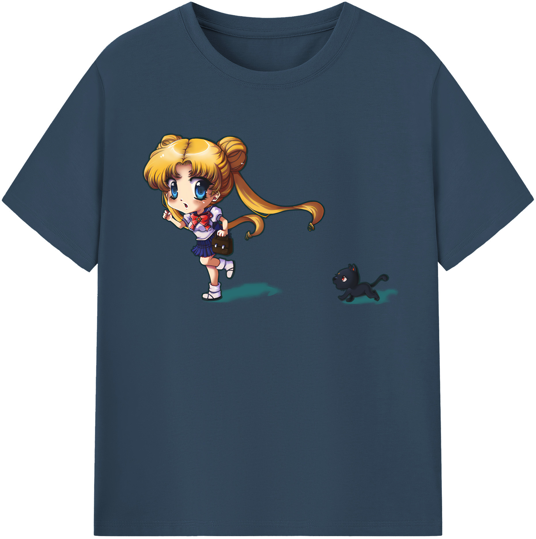 （画像用） 美少女戦士セーラームーン 愛野 美奈子 あいの みなこ Sailor Moon Aino Minako レディースカジュアルプリントTシャツ（綿100％）