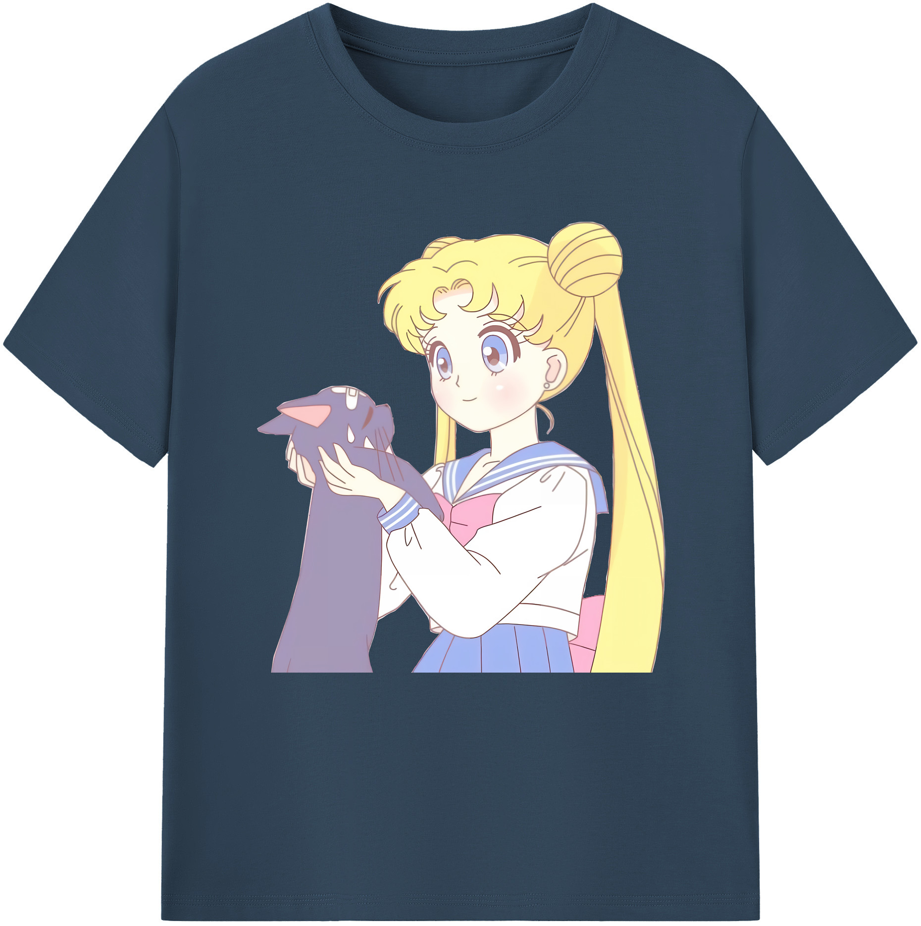 （画像用） 美少女戦士セーラームーン 愛野 美奈子 あいの みなこ Sailor Moon Aino Minako レディースカジュアルプリントTシャツ（綿100％）