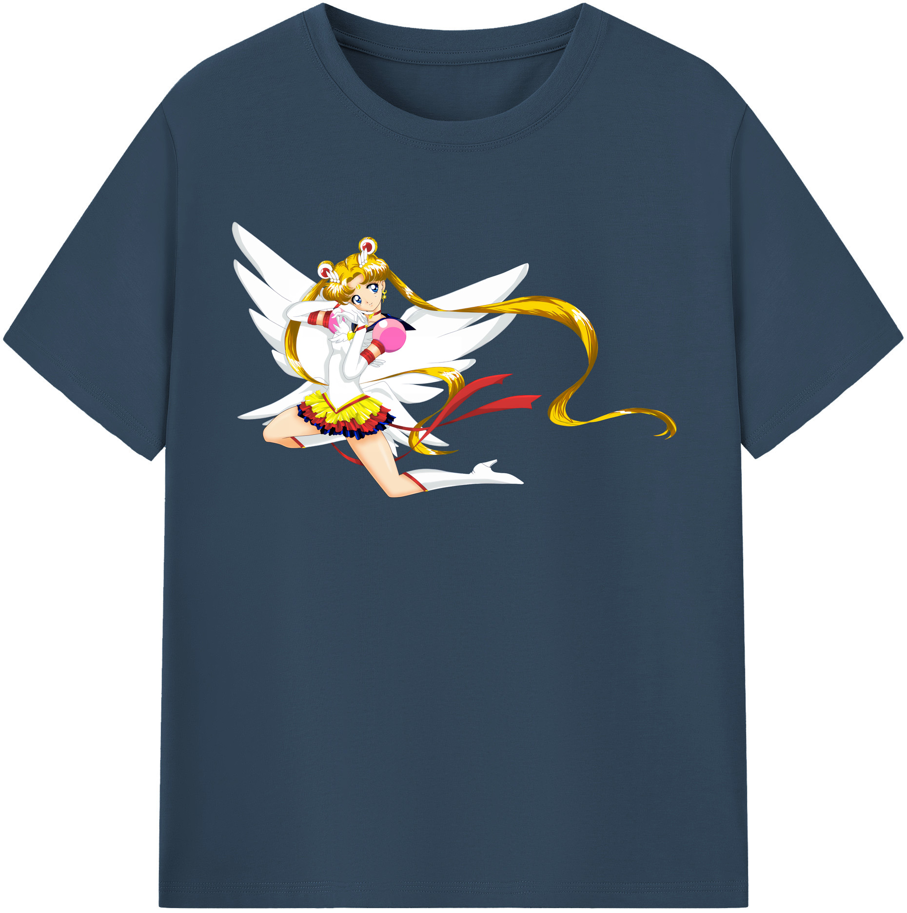 （画像用） 美少女戦士セーラームーン 月野 うさぎ つきの うさぎ Sailor Moon Tsukino Usagi レディースカジュアルプリントTシャツ（綿100％）
