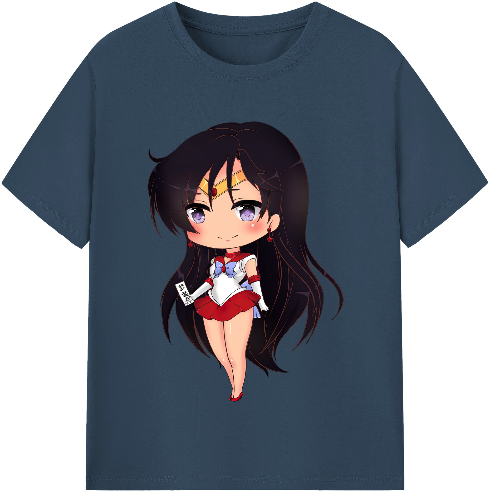 （画像用） 美少女戦士セーラームーン 火野レイ ひの レイ Sailor Moon Hino Rei （セーラーマーズ,Sailor Mars） レディースカジュアルプリントTシャツ（綿100％）
