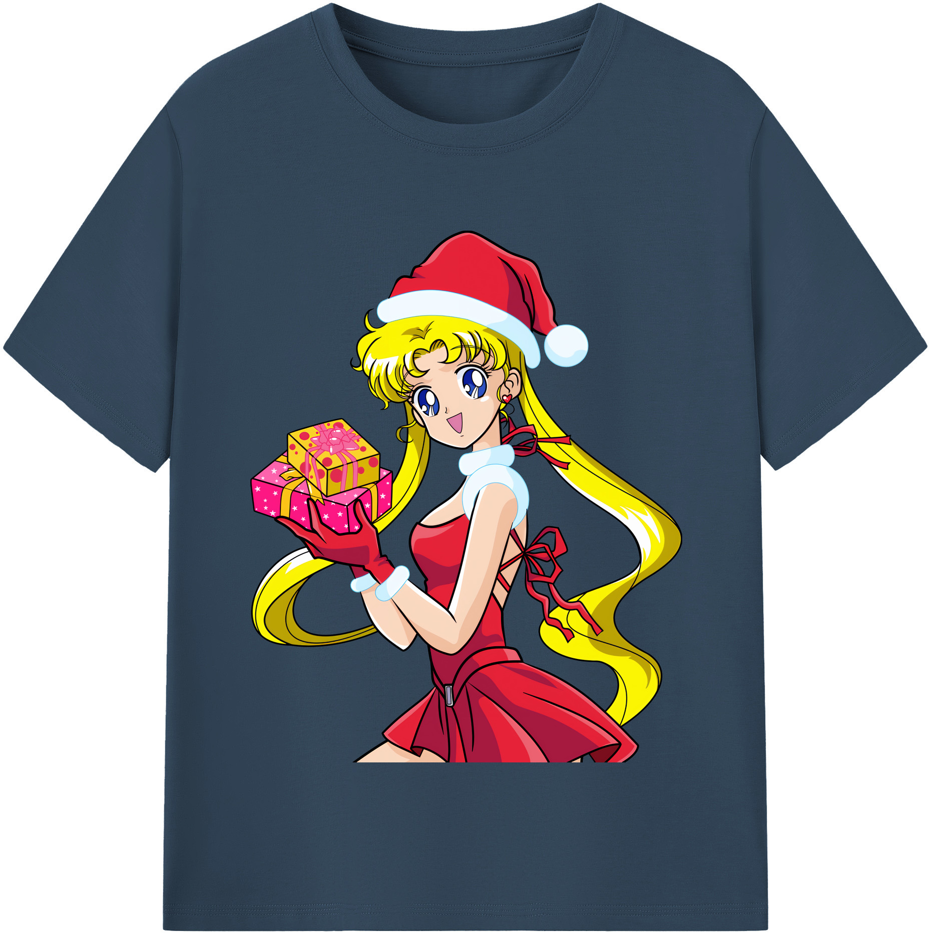 （画像用） 美少女戦士セーラームーン 月野 うさぎ つきの うさぎ Sailor Moon Tsukino Usagi レディースカジュアルプリントTシャツ（綿100％）