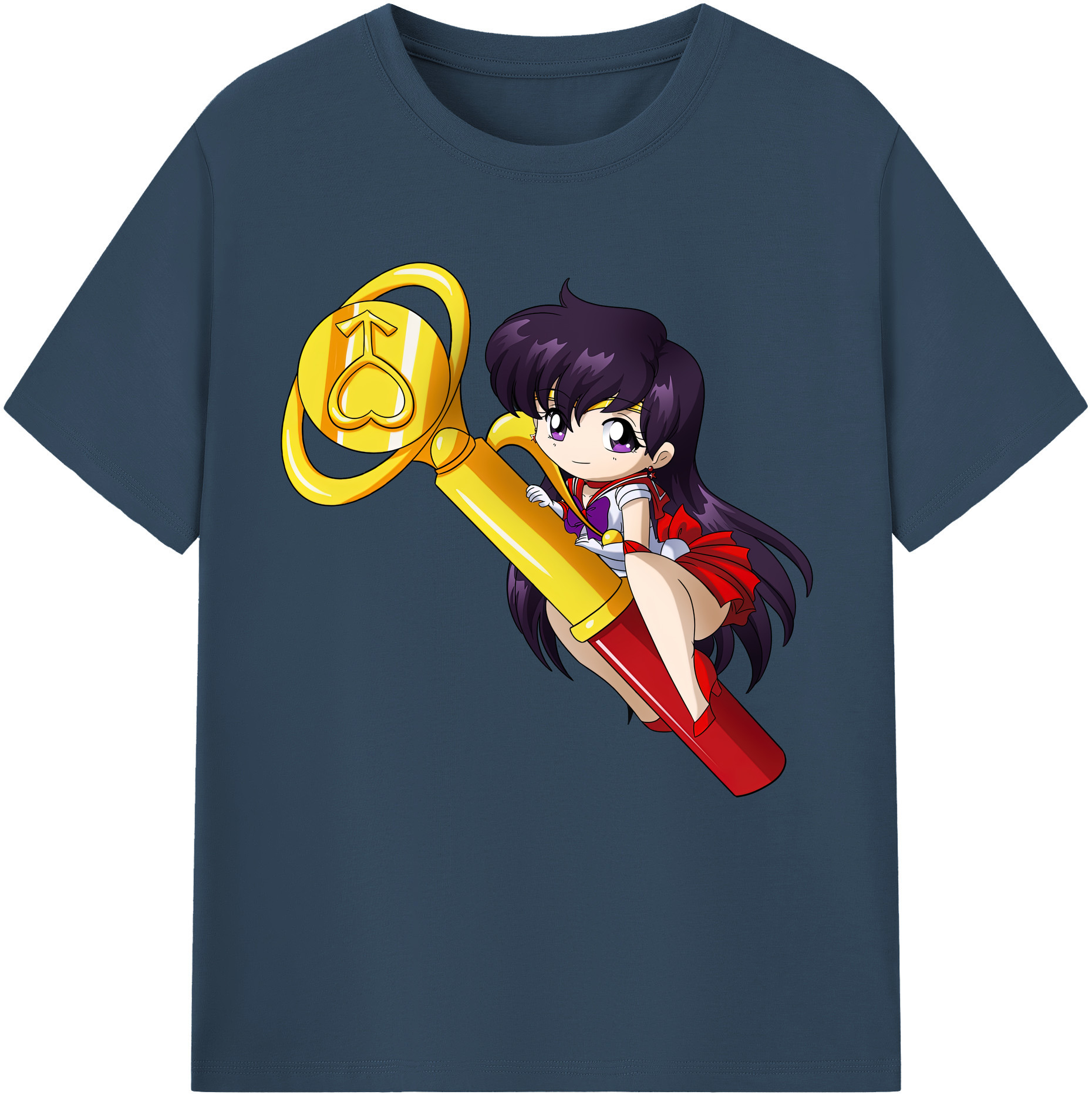 （画像用） 美少女戦士セーラームーン 火野レイ ひの レイ Sailor Moon Hino Rei （セーラーマーズ,Sailor Mars） レディースカジュアルプリントTシャツ（綿100％）