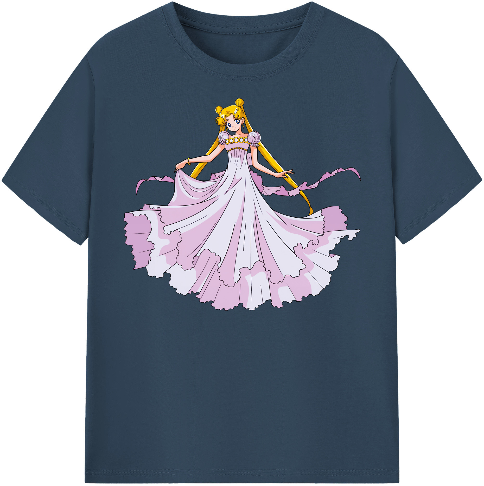 （画像用） 美少女戦士セーラームーン 愛野 美奈子 あいの みなこ Sailor Moon Aino Minako レディースカジュアルプリントTシャツ（綿100％）