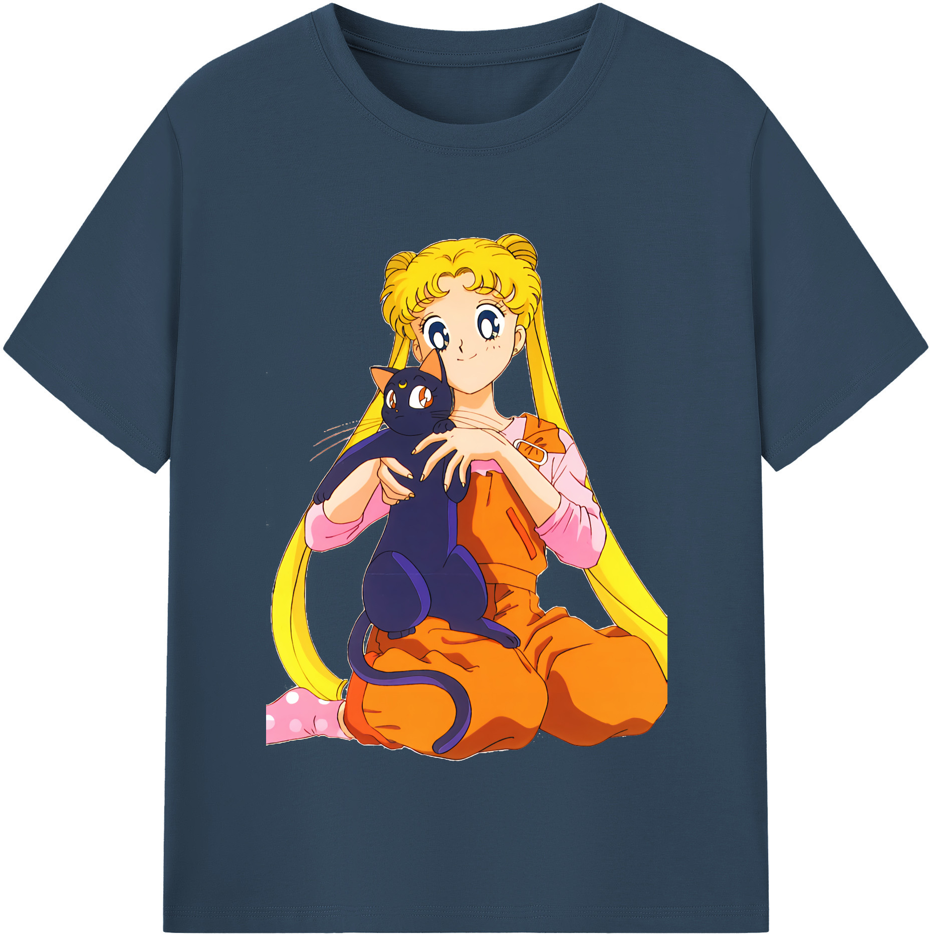 （画像用） 美少女戦士セーラームーン 愛野 美奈子 あいの みなこ Sailor Moon Aino Minako レディースカジュアルプリントTシャツ（綿100％）