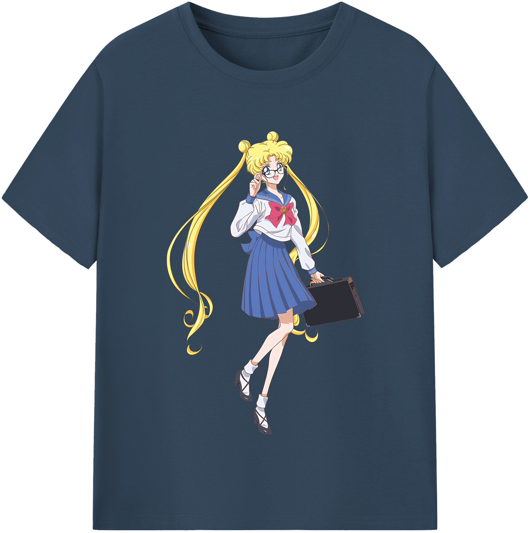 （画像用） 美少女戦士セーラームーン 愛野 美奈子 あいの みなこ Sailor Moon Aino Minako レディースカジュアルプリントTシャツ（綿100％）