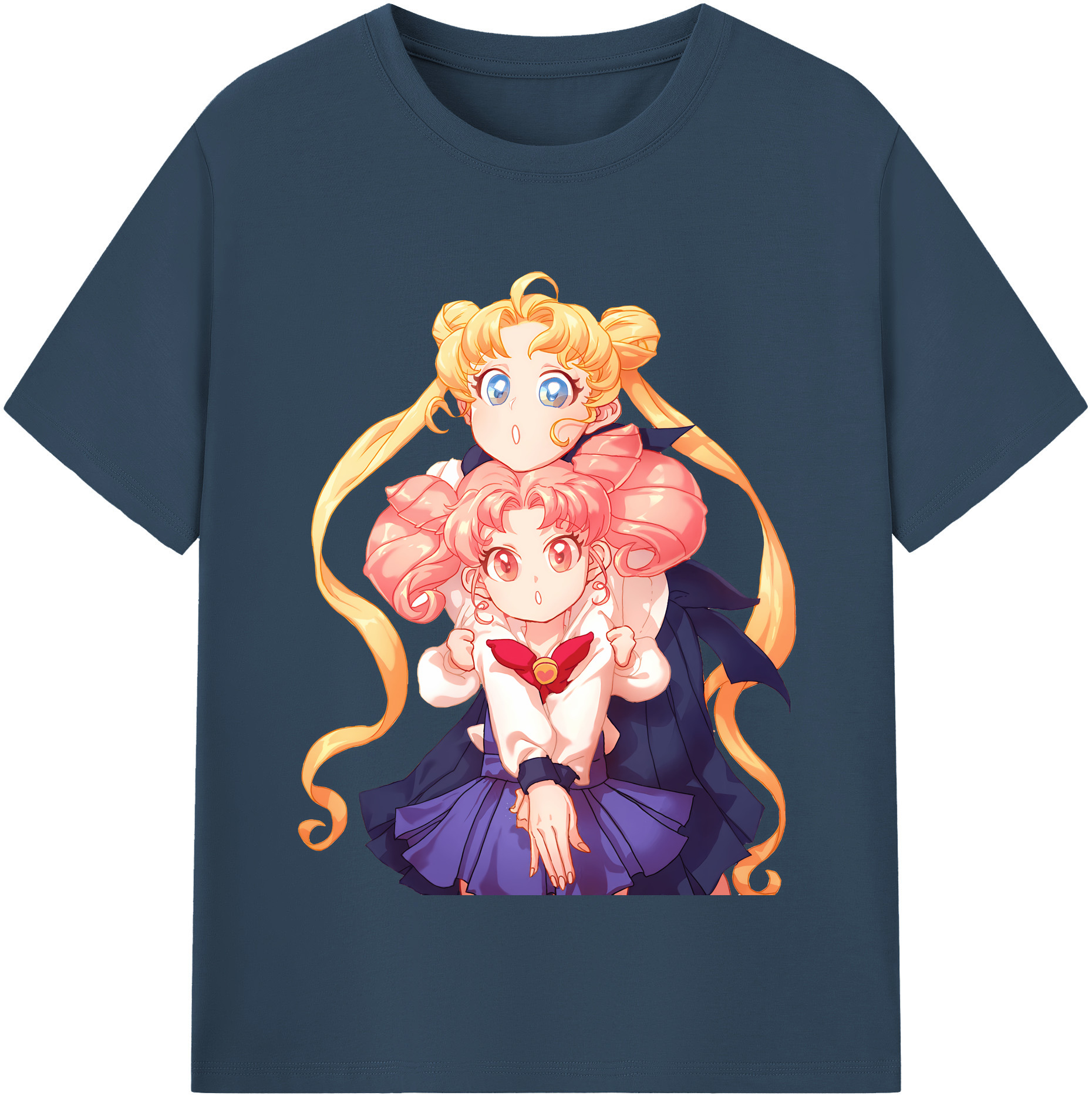 （画像用） 美少女戦士セーラームーン 愛野 美奈子 あいの みなこ Sailor Moon Aino Minako レディースカジュアルプリントTシャツ（綿100％）