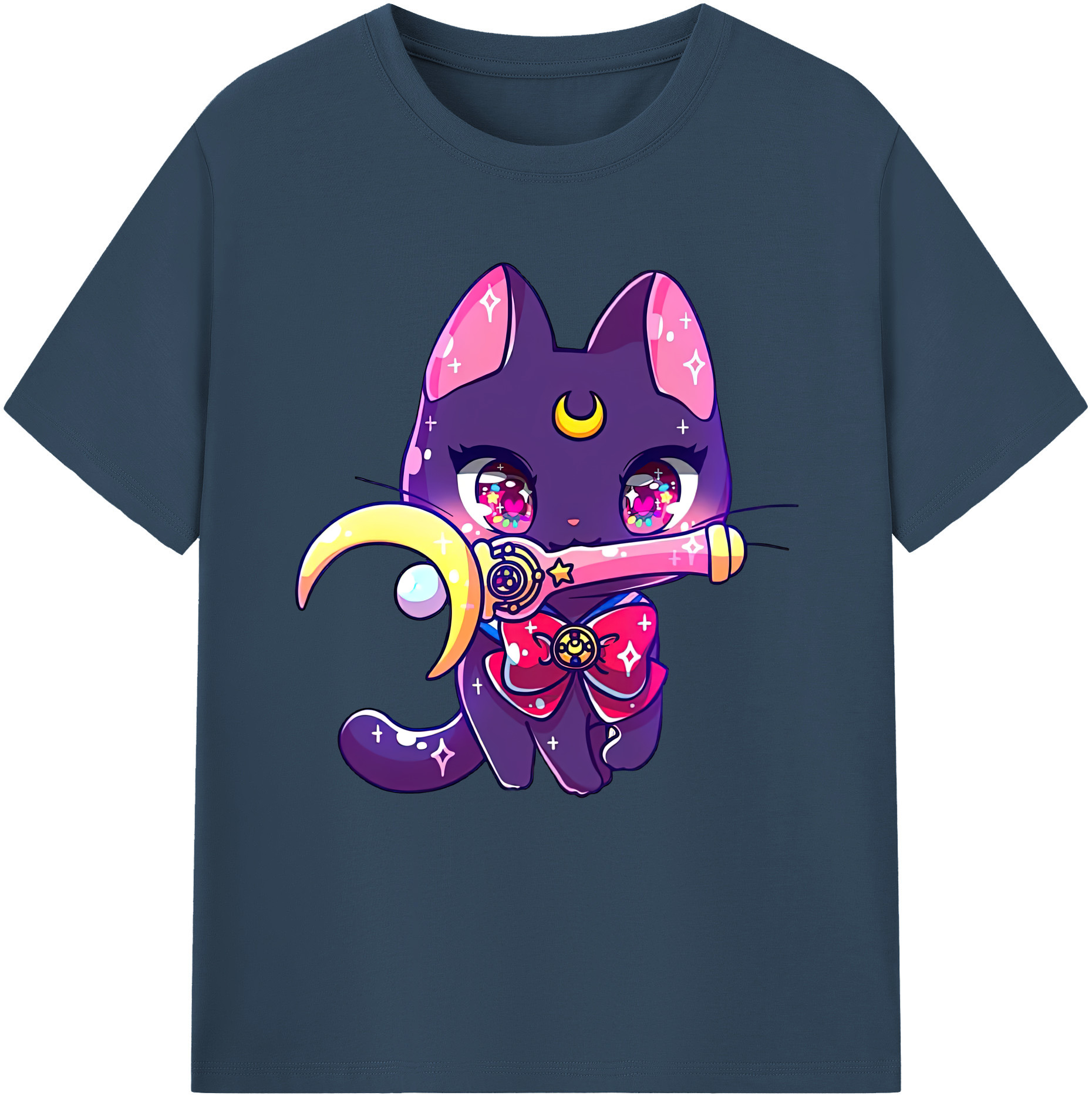 （画像用） 美少女戦士セーラームーン Sailor Moon レディースカジュアルプリントTシャツ（綿100％）