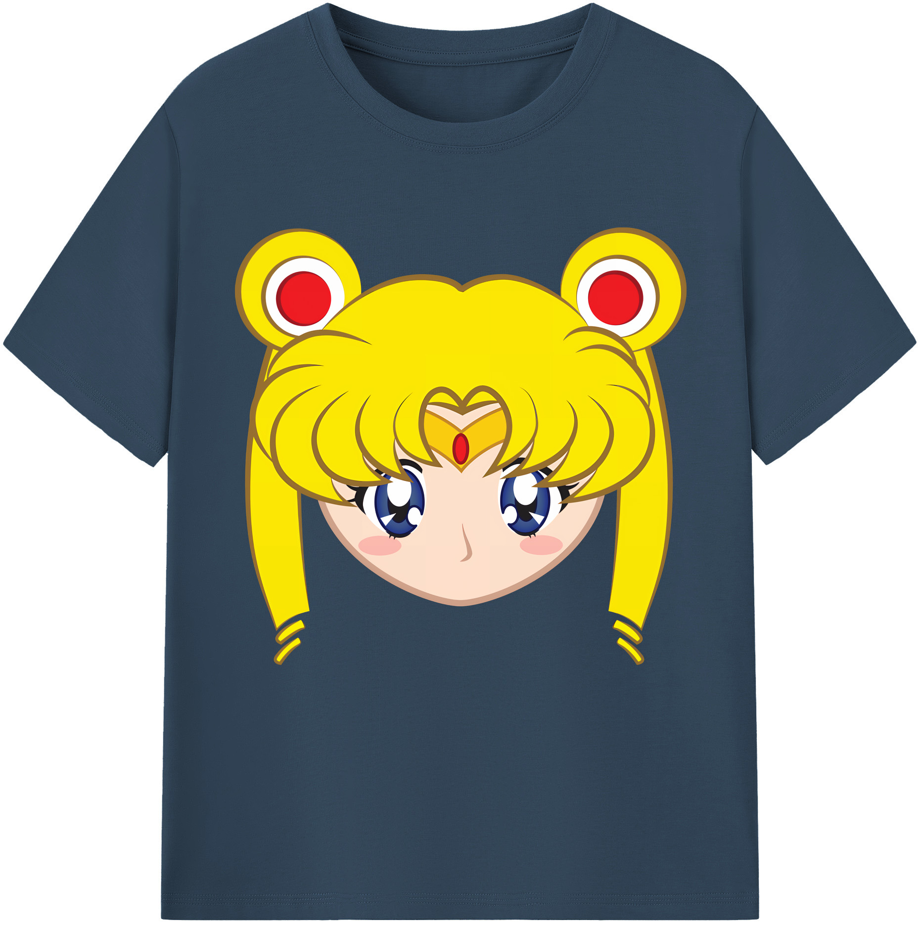 （画像用） 美少女戦士セーラームーン 月野 うさぎ つきの うさぎ Sailor Moon Tsukino Usagi レディースカジュアルプリントTシャツ（綿100％）