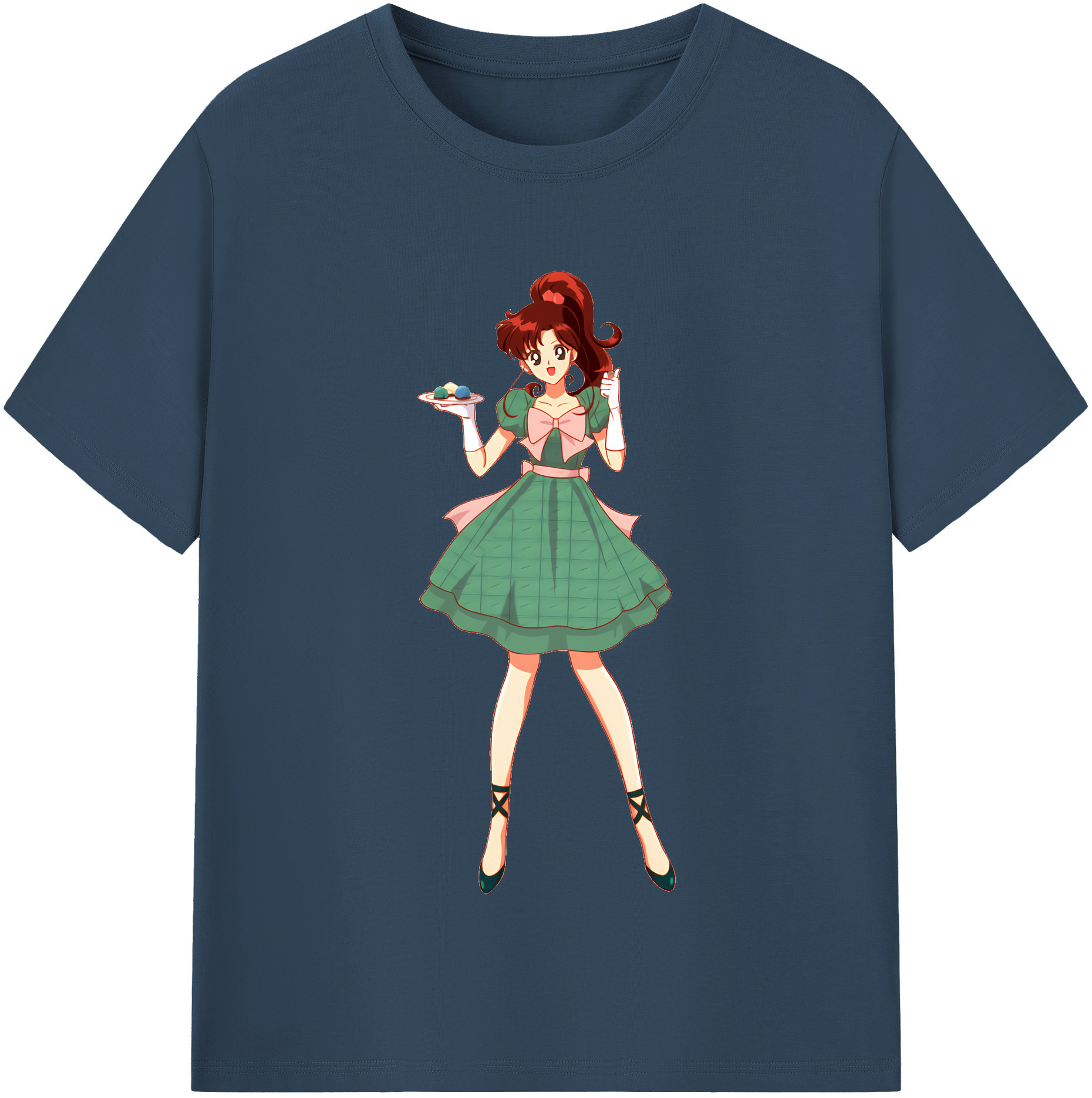 （画像用） 美少女戦士セーラームーン 木野 まこと きの まこと Sailor Moon Kino Makoto （セーラージュピター；Sailor Jupiter） レディースカジュアルプリントTシャツ（綿100％）